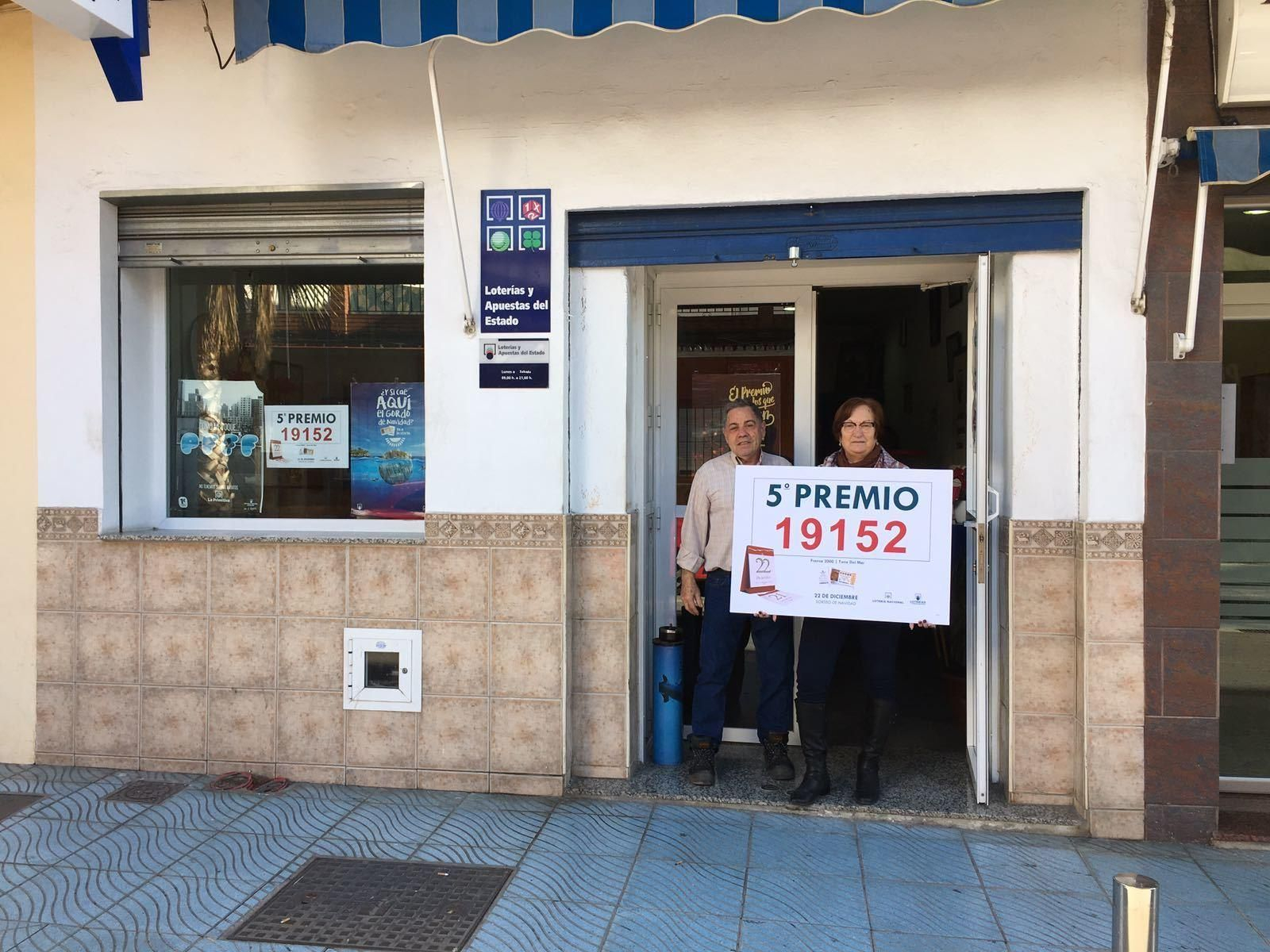 Los premiados en la Lotería de Navidad en Málaga