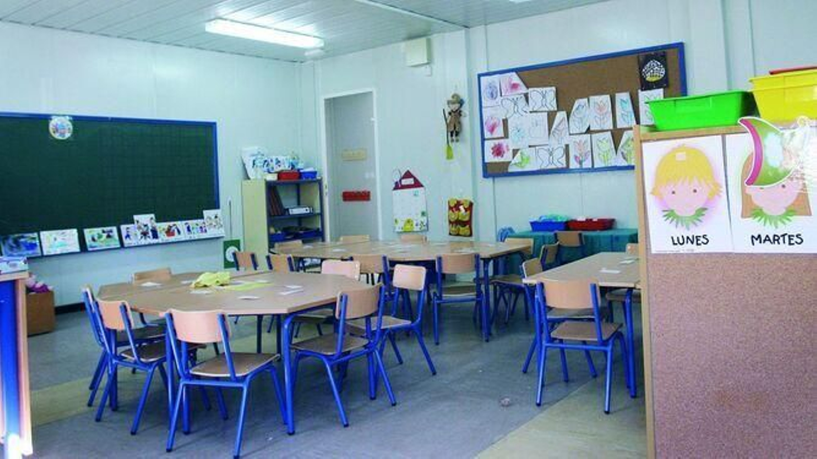 Aula vacía.