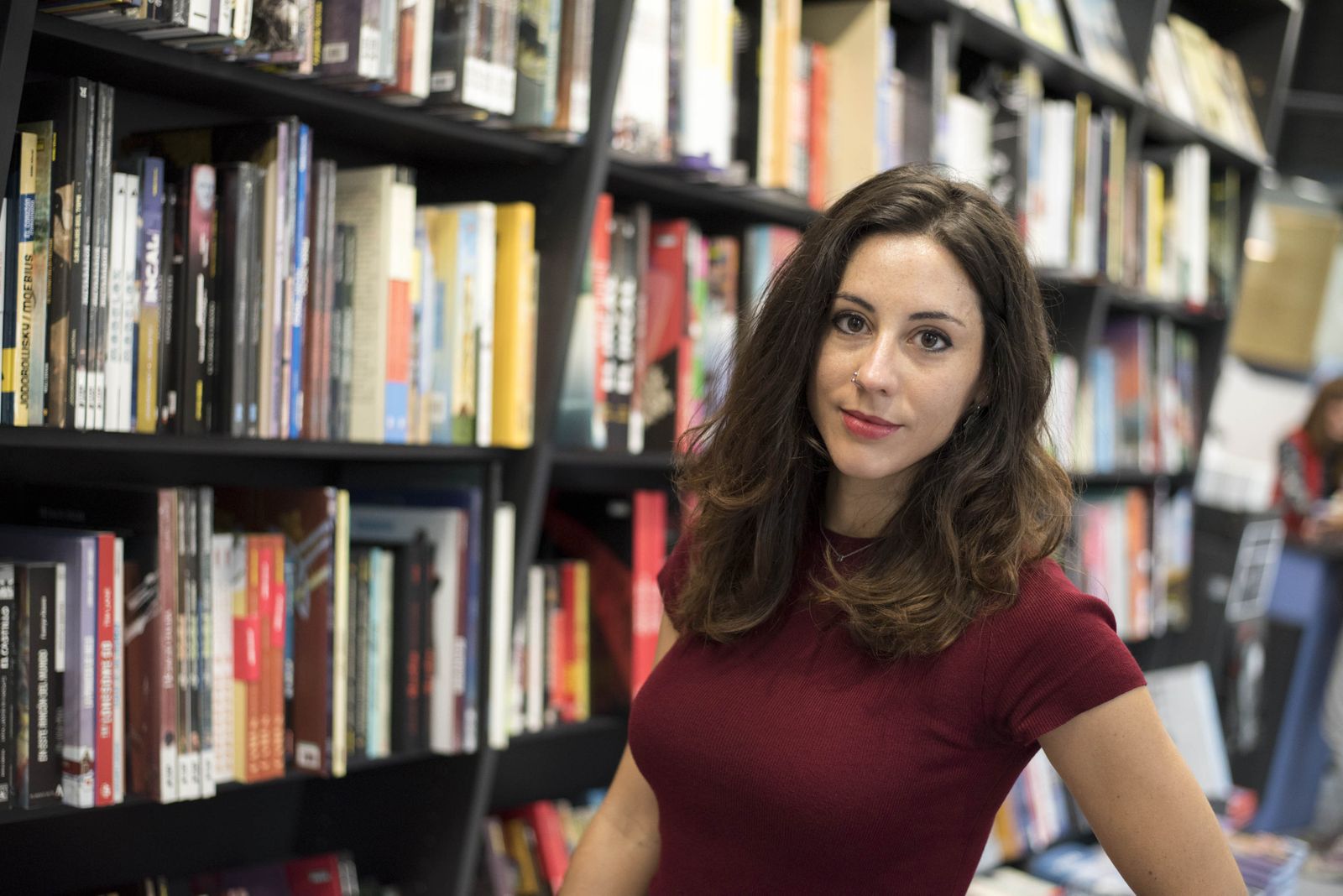 Belén Ortega durante su visita a Picasso Comics el pasado año.