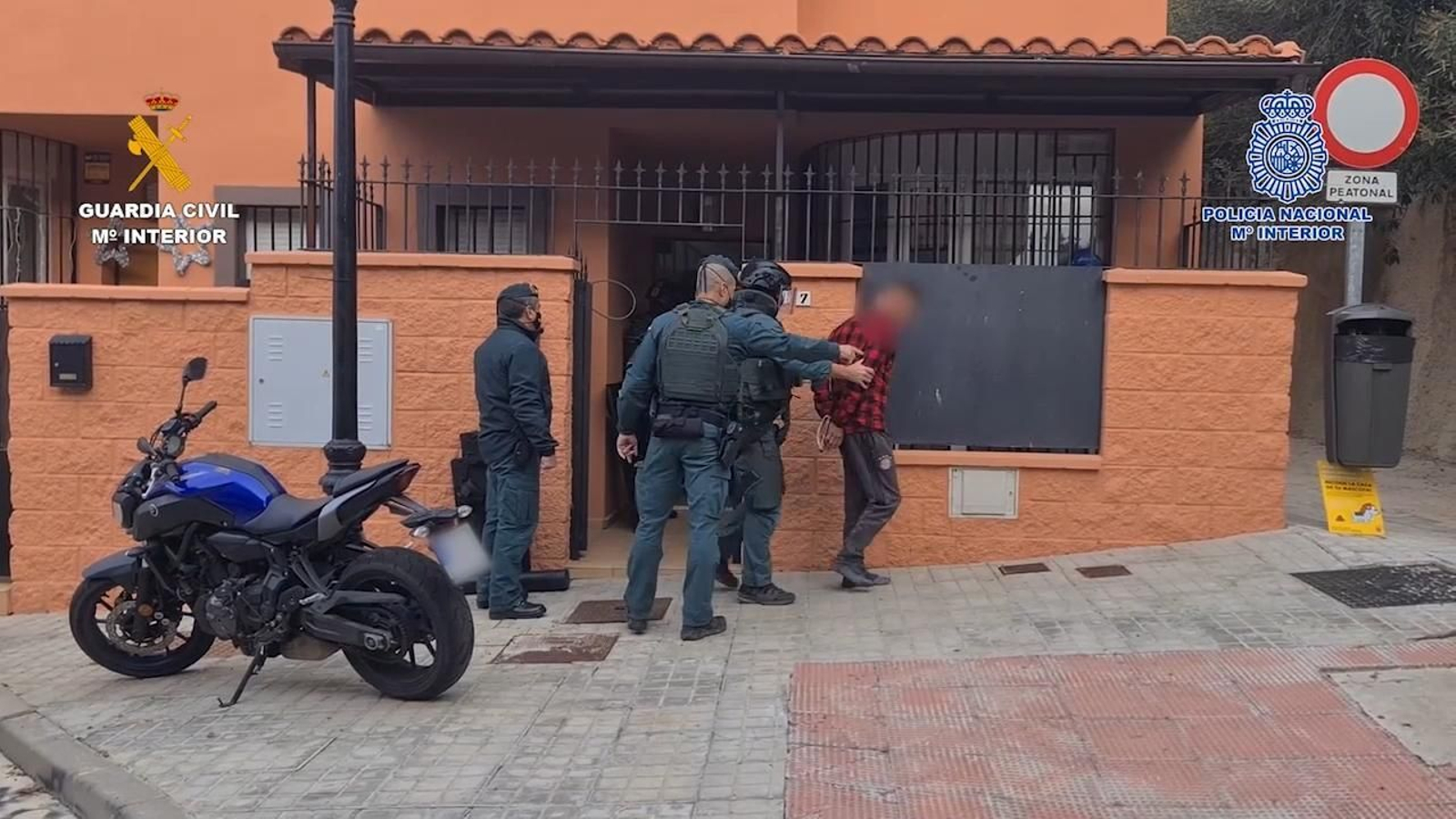 La intervención policial.