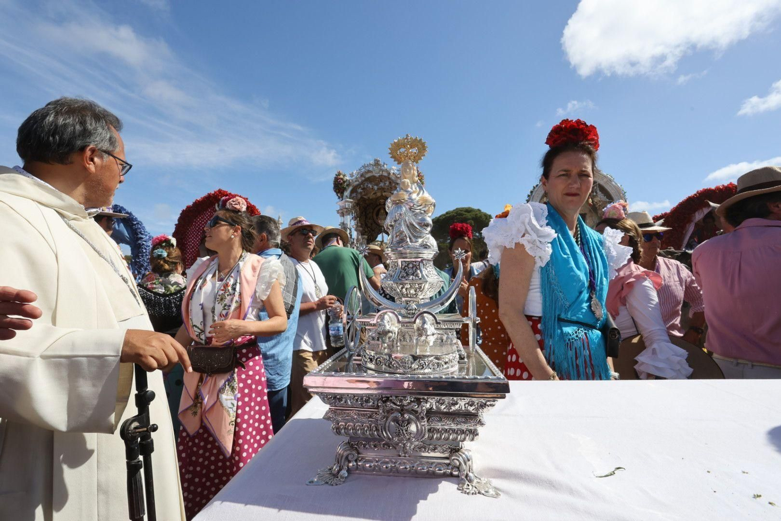 Misa de romeros de las hermandades de Jerez y El Puerto en Marismillas