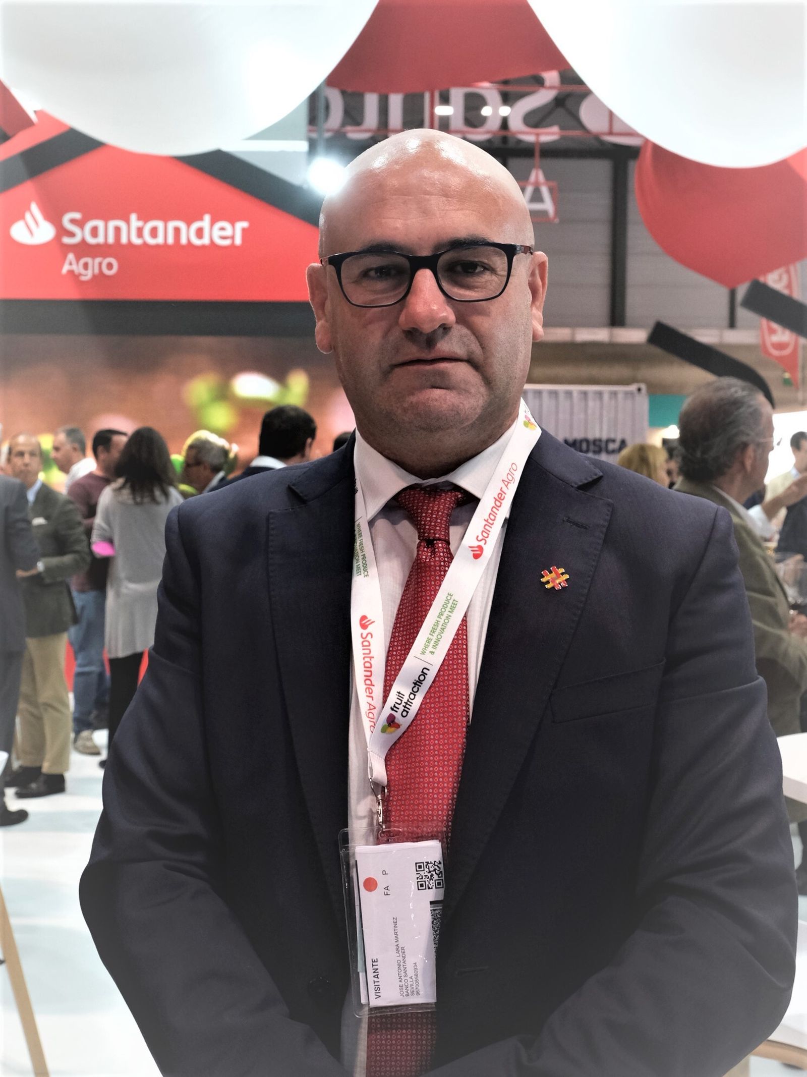 José Antonio Lara, director de Negocio Agroalimentario de Banco Santander en Andalucía.