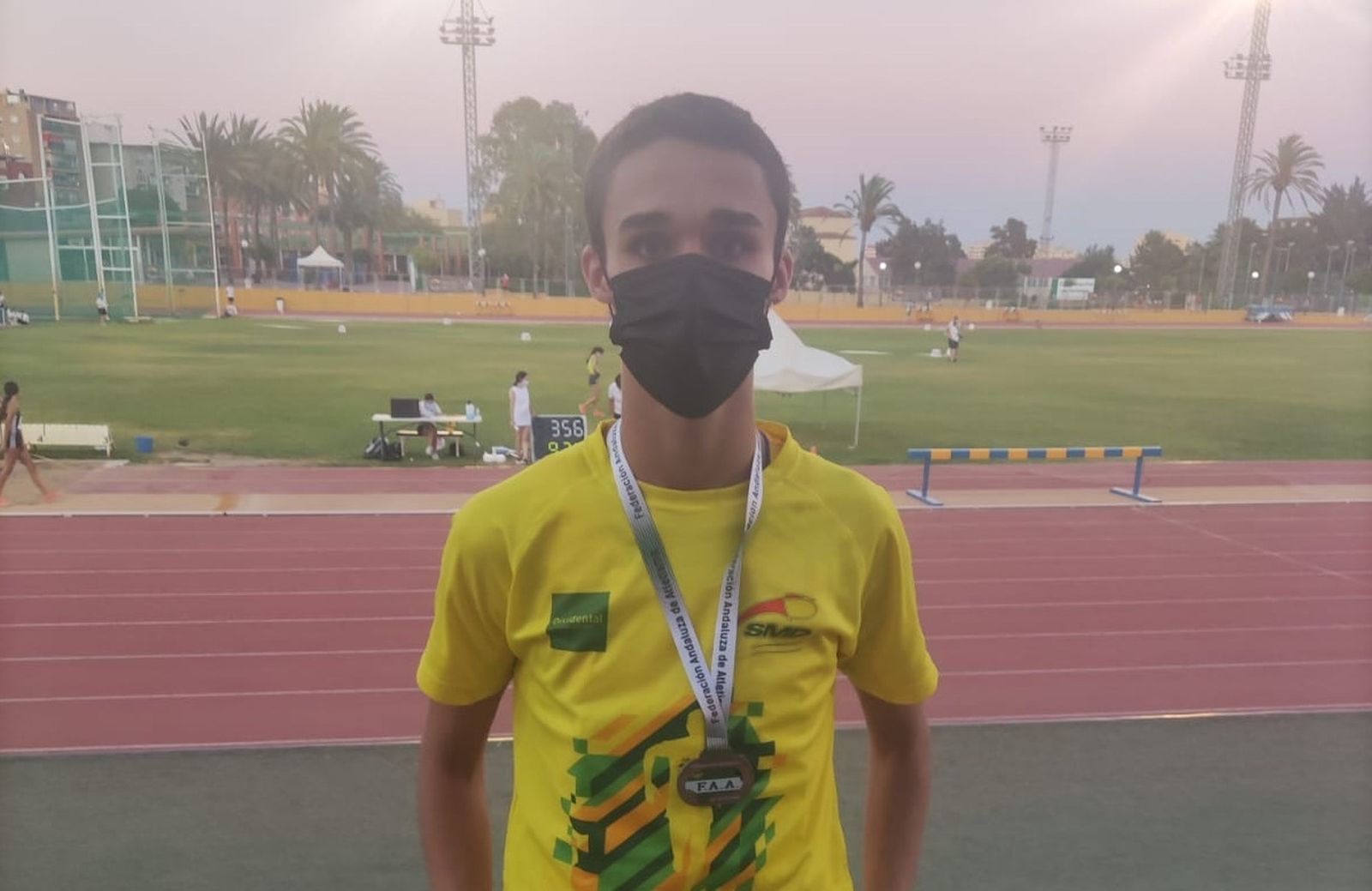 El atleta isleño David Santana.