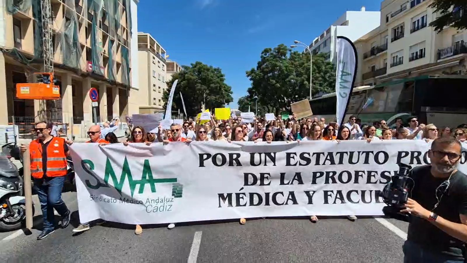 Manifestación de médicos en Cádiz