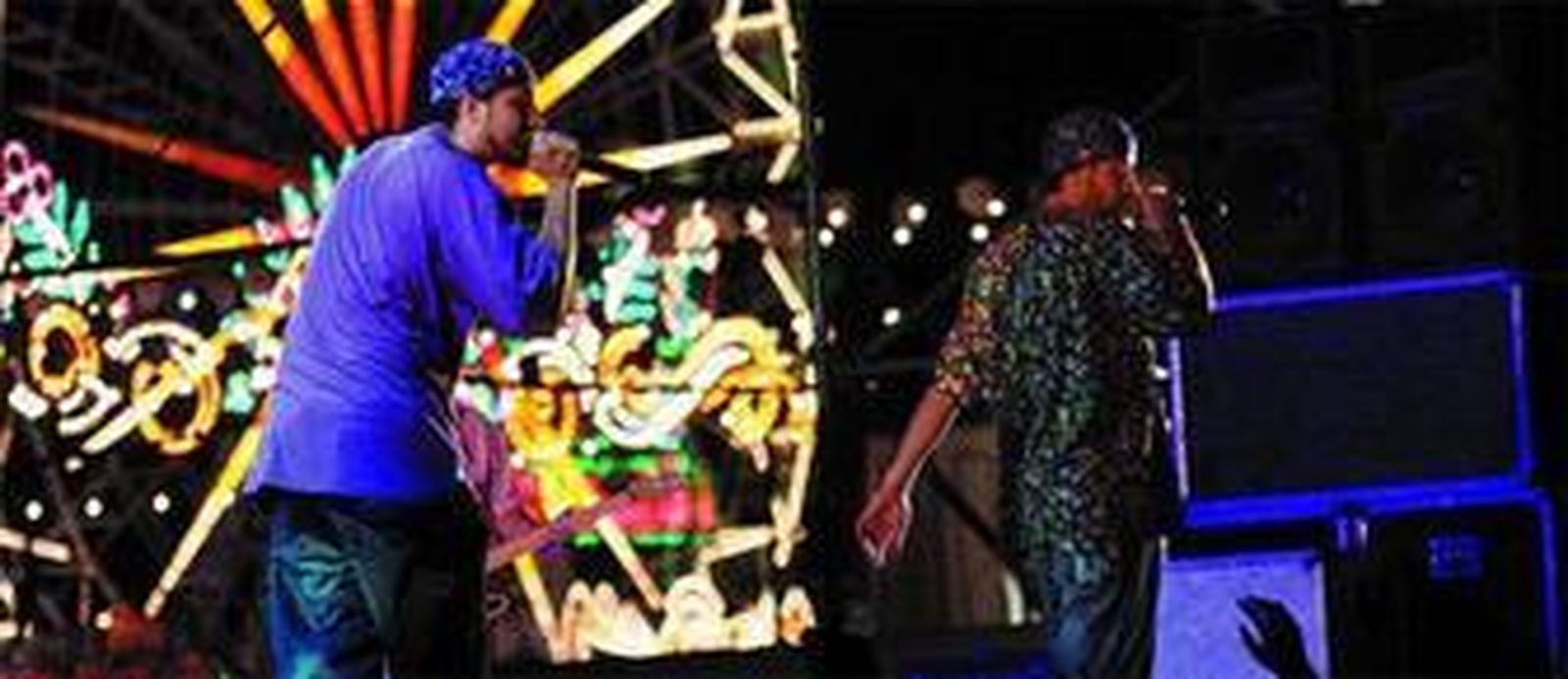 El grupo de rap Tote King actuó la noche del miércoles en la Caseta de la Juventud.