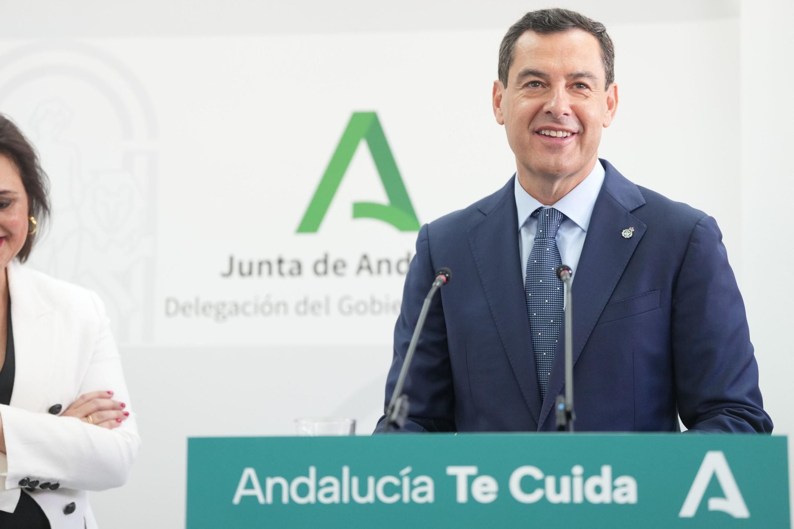 El presidente de la Junta de Andalucía, Juan Manuel Moreno.