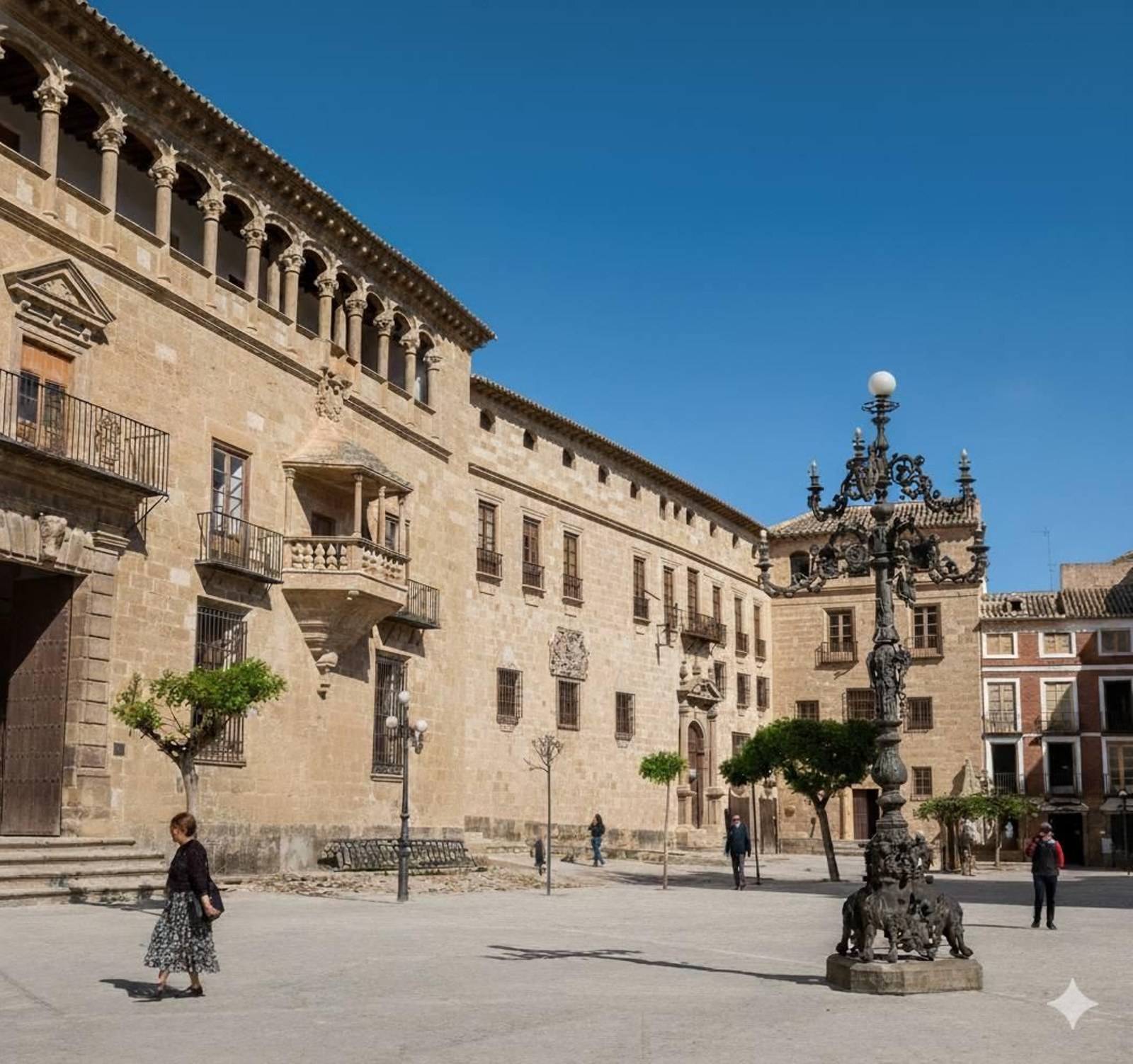 Plaza de Santa María con el Obispado al fondo.