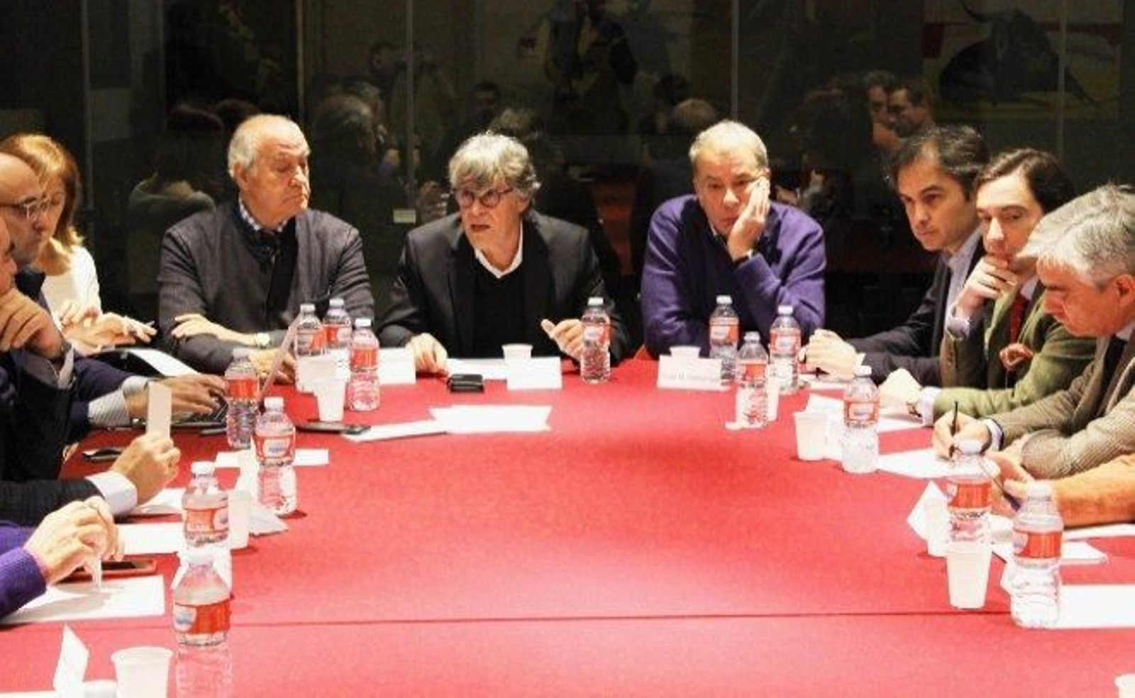 Reunión de la cúpula de ANOET antes de la ruptura de 2021.