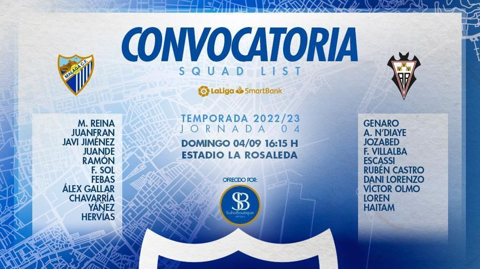 N'Diaye entra en la convocatoria del Málaga CF ante el Albacete