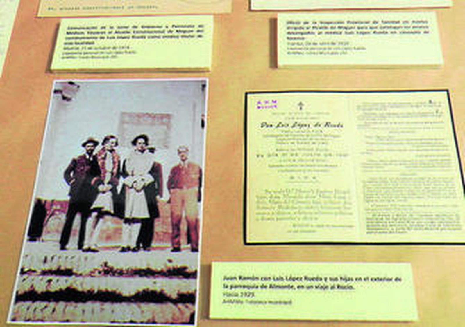 Algunos de los documentos que se exponen en el Archivo Histórico.