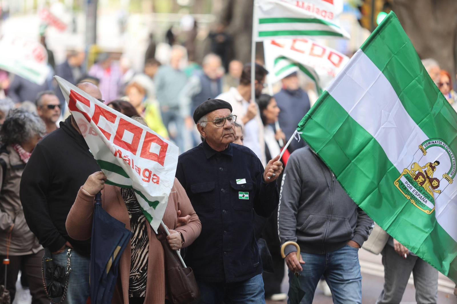 La manifestación del 1 de mayo en Málaga, en fotos