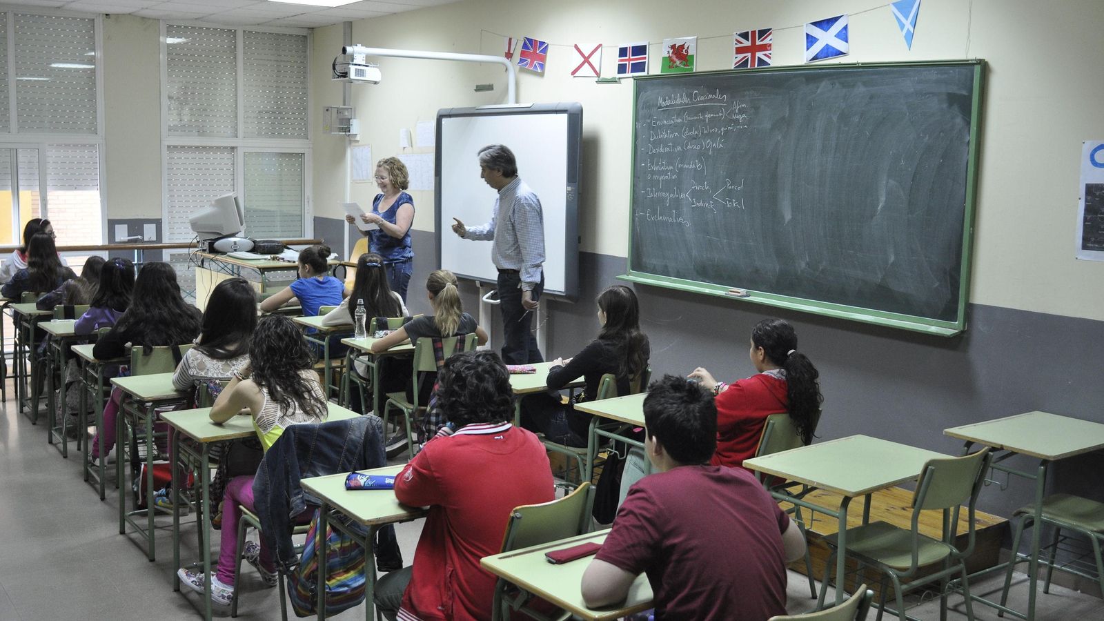 Alumnos de Secundaria durante la celebración de un examen.