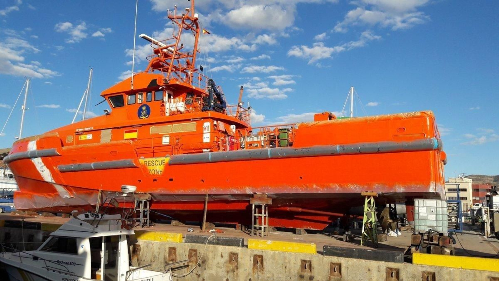 La Guardamar Polimnia en las instalaciones portuarias de Cartagena.