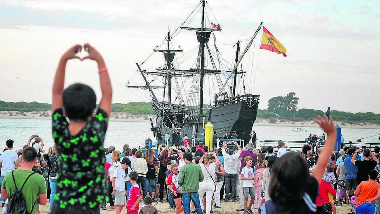 Réplica de la Nao’ Victoria’ en Bajo Guía, Sanlúcar de Barrameda.