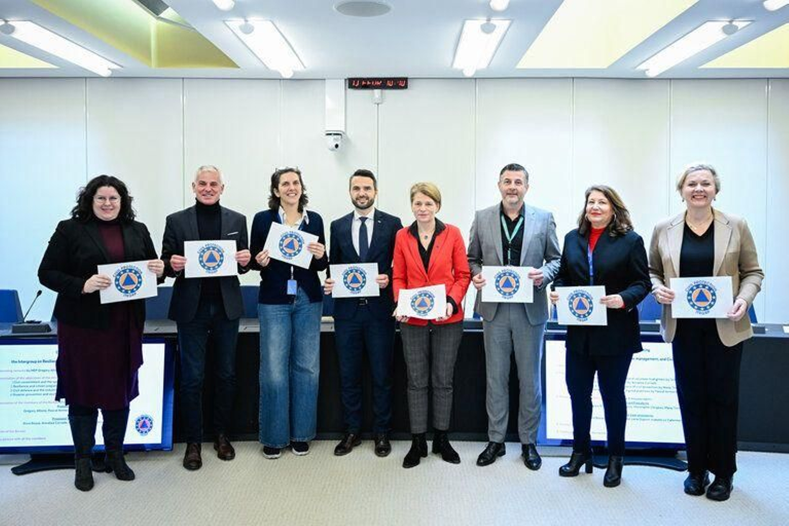 Crespo en la reunión del intergrupo sobre Resiliencia, Gestión de Catástrofes y Protección Civil del Parlamento Europeo