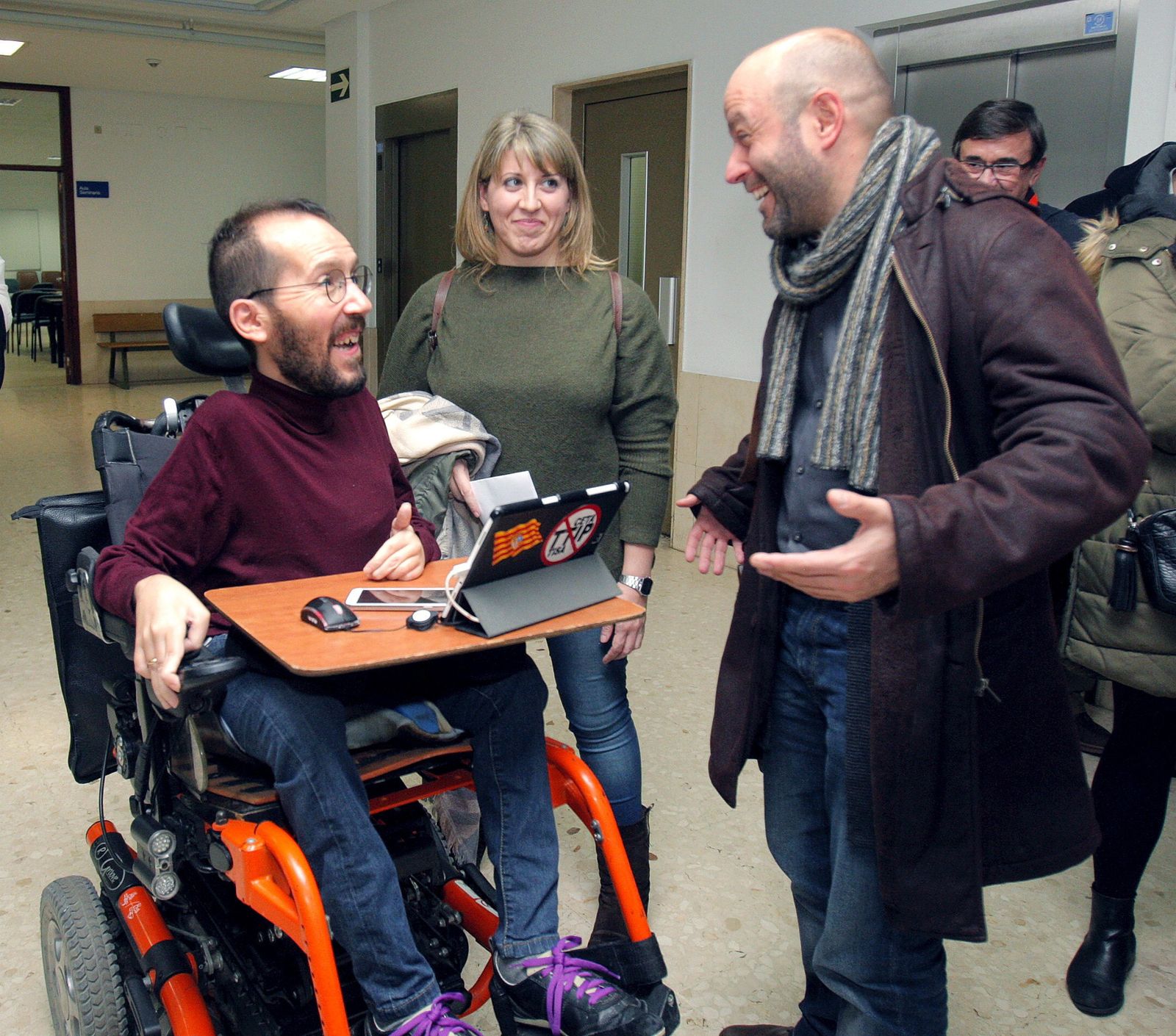 Pablo Echenique, el pasado viernes en Santiago de Compostela.