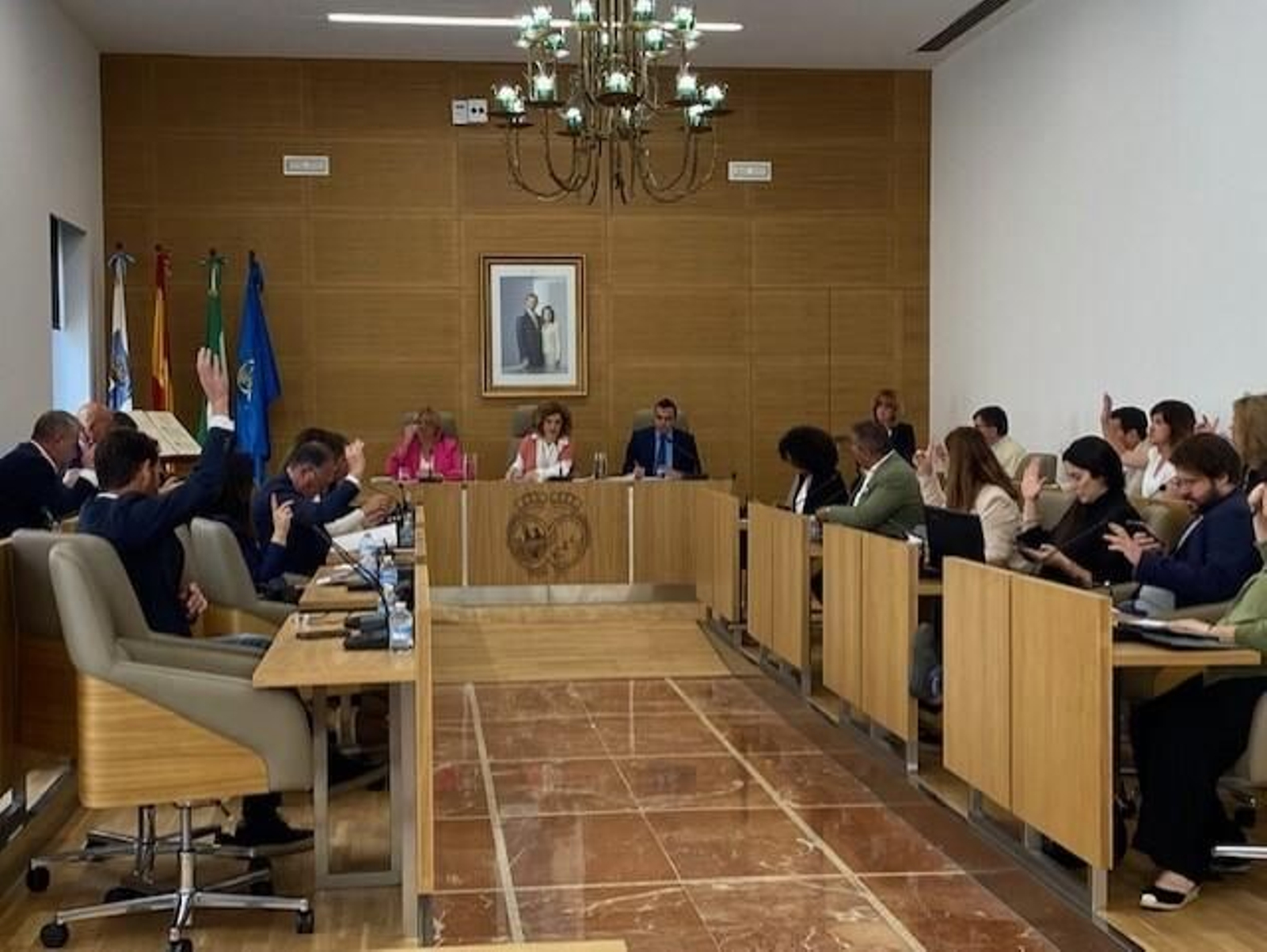Pleno extraordinario en la Diputación de Huelva.