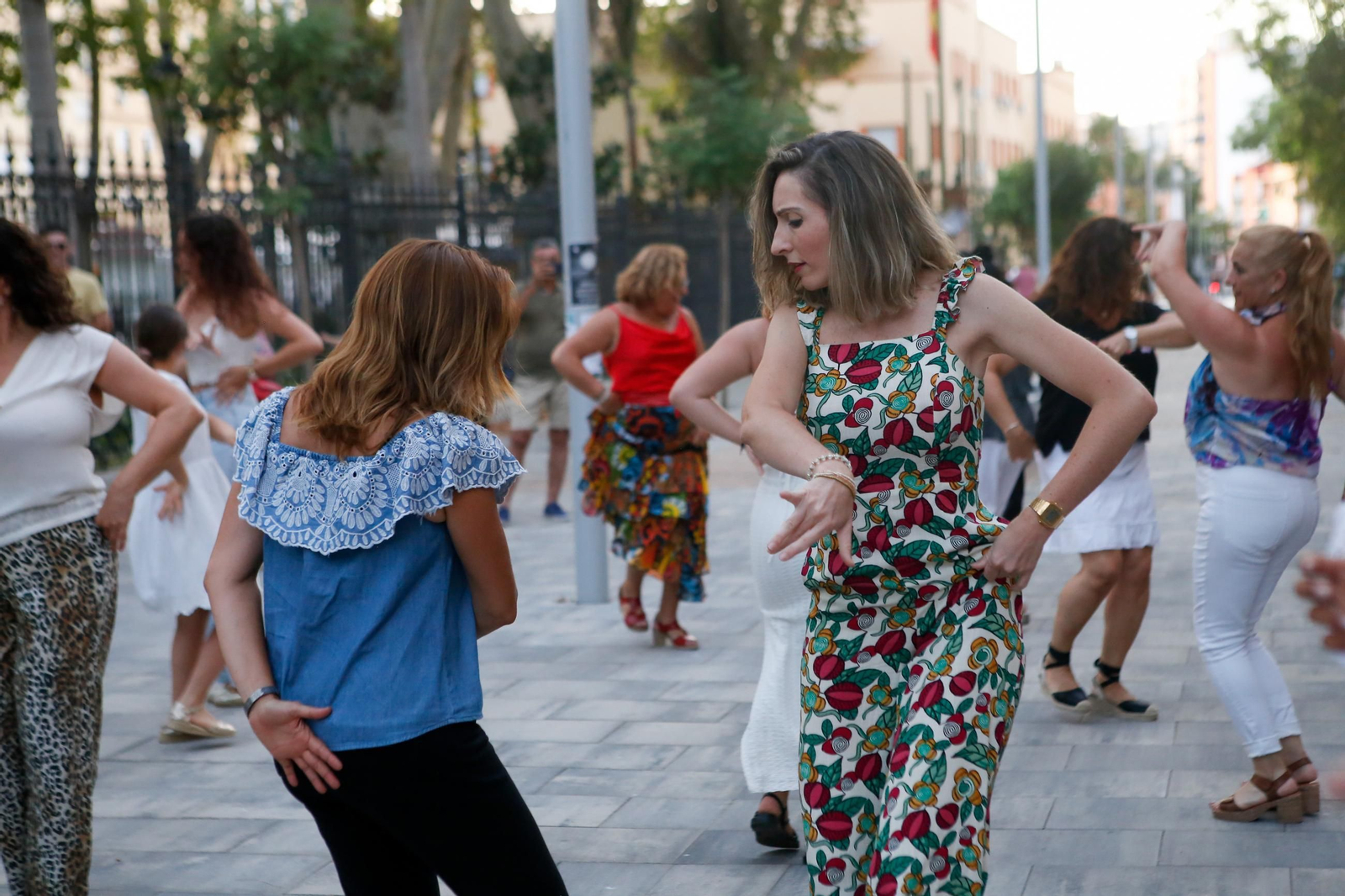 Fotos del flashmob de baile flamenco de Mercedes Alcalá y David Lozano