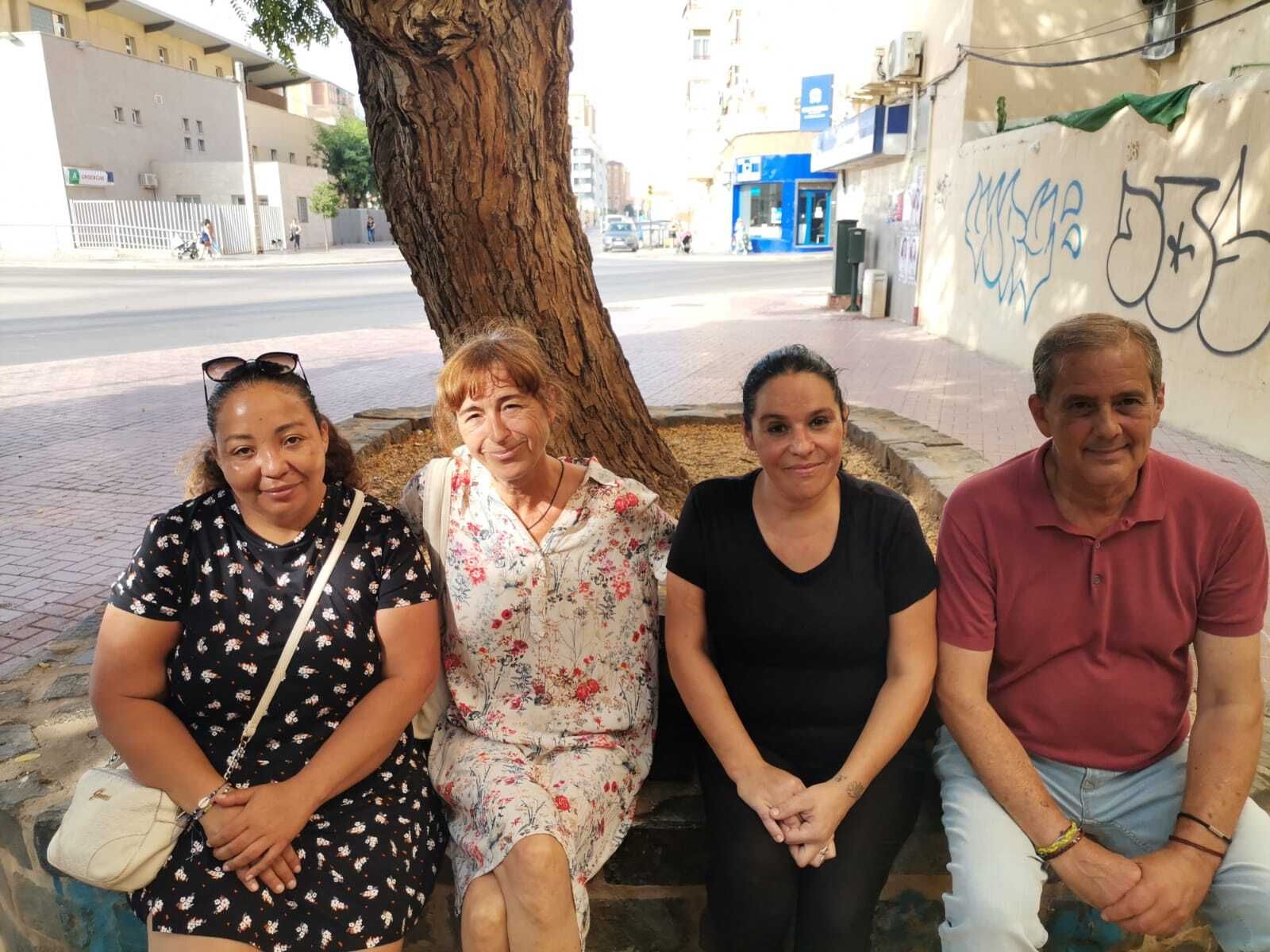 Mandy, Mónica Pérez, Laura Morón y Francisco Álvarez (de izquierda a derecha)