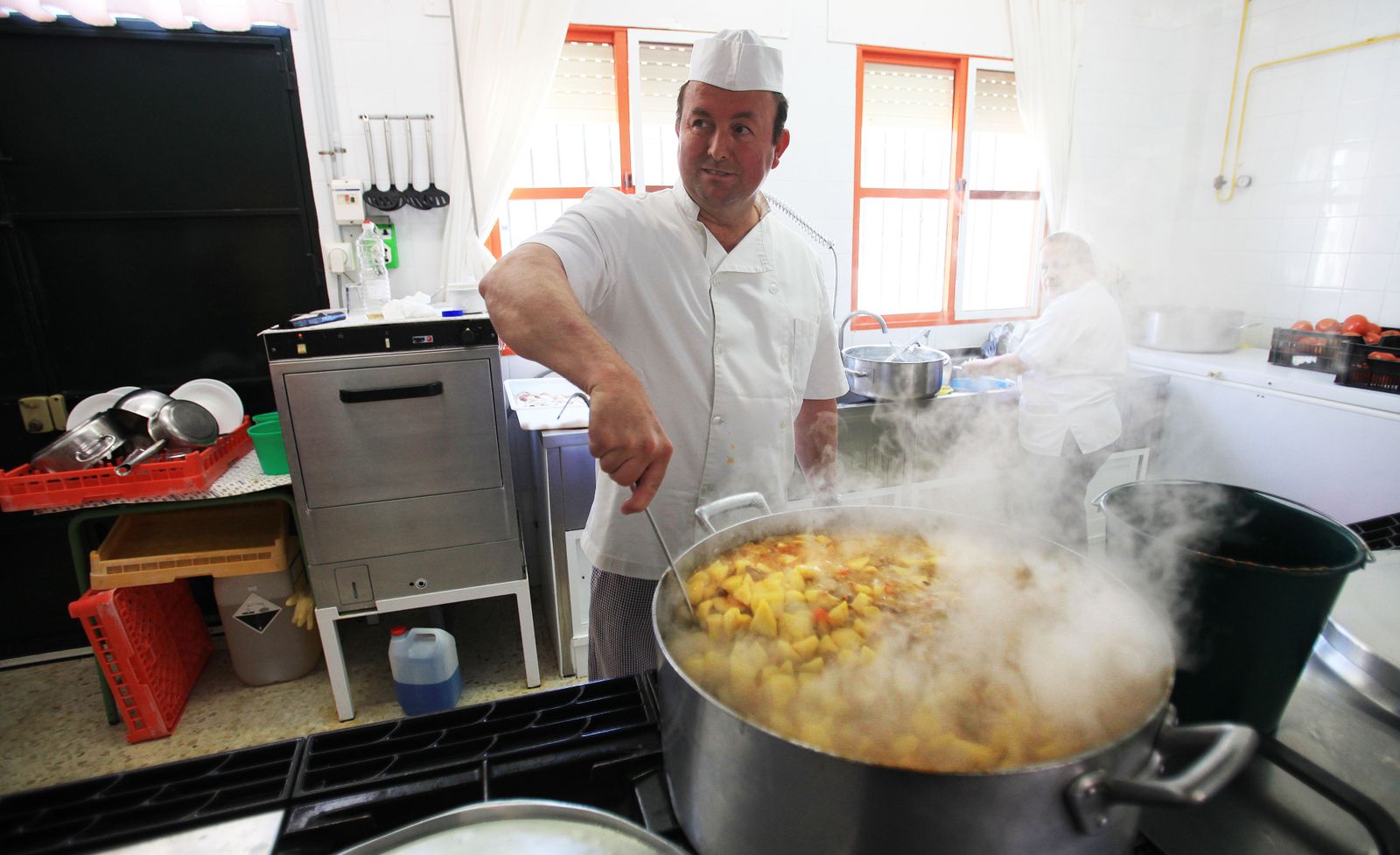 Una imagen de archivo del comedor del CEIP Cuartillos.