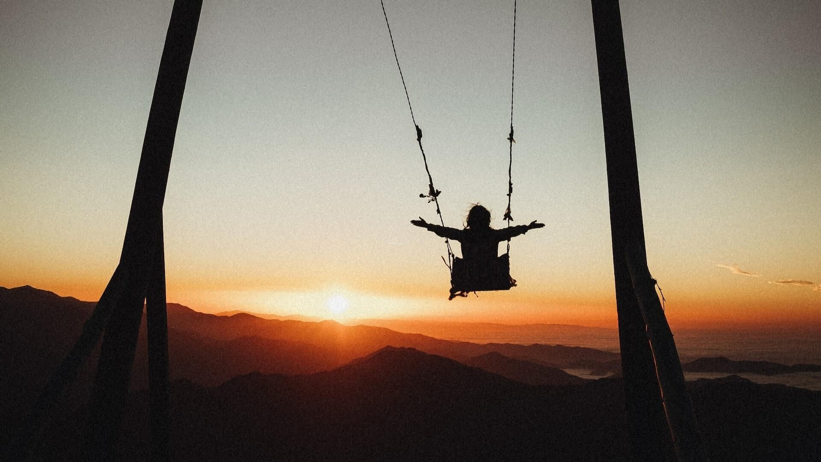 Columpio en la naturaleza.