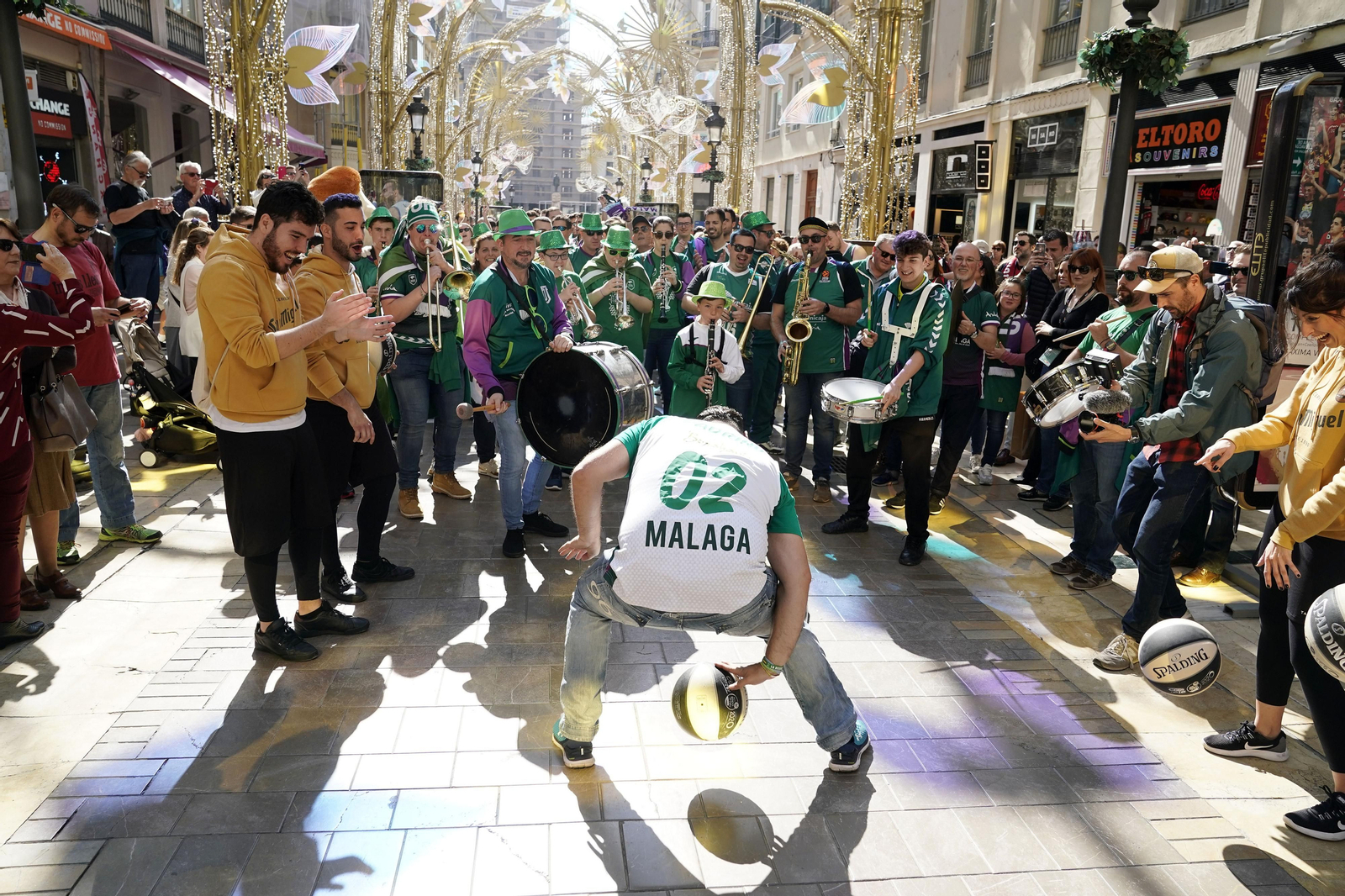 Las fotos del encuentro de aficionados de la Copa en el centro de Málaga