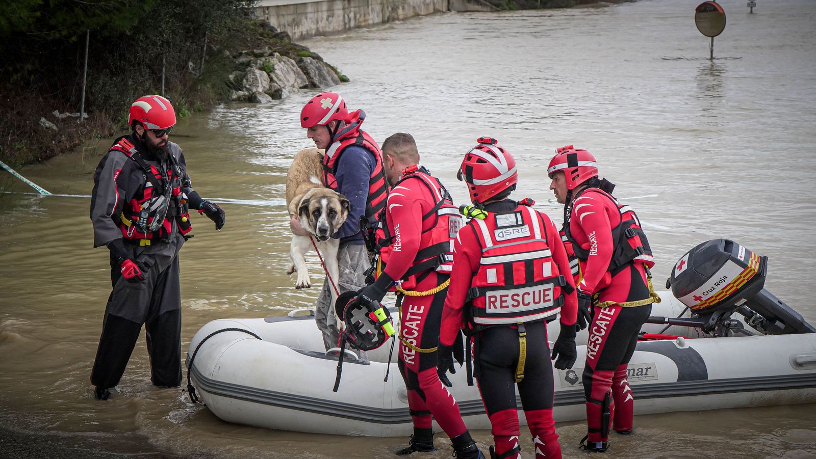 Imágenes de las zonas afectadas por la crecida del rio Guadalete en Jerez