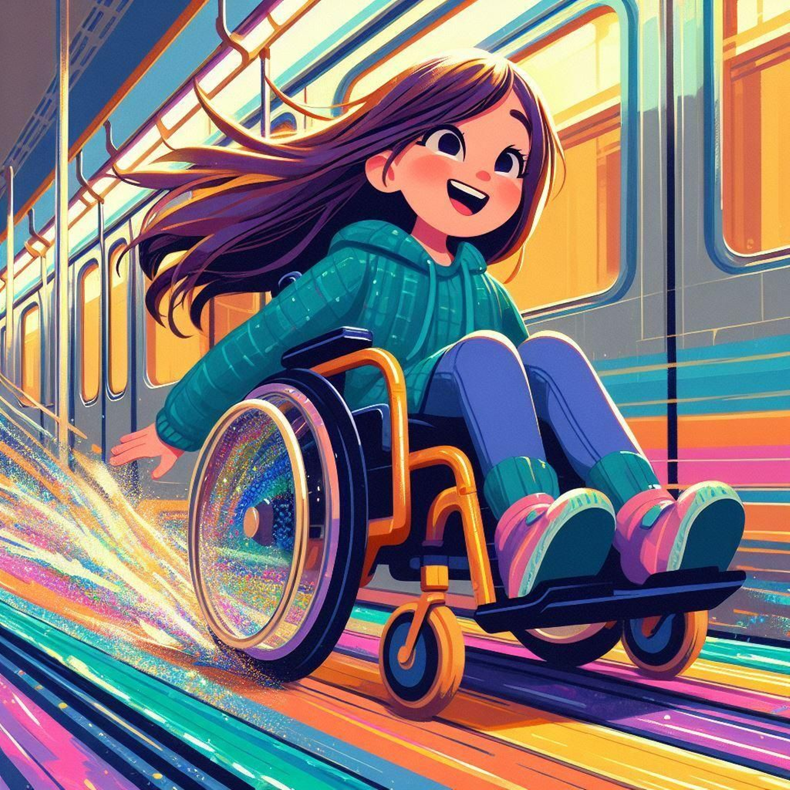 Una ilustración de 'Carolina Purpurina'.