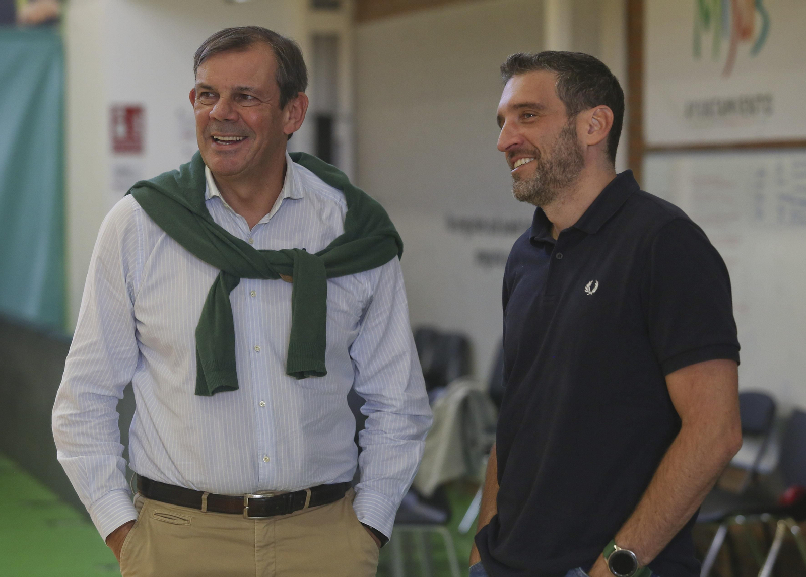 Juanma Rodríguez, con Ibon Navarro.