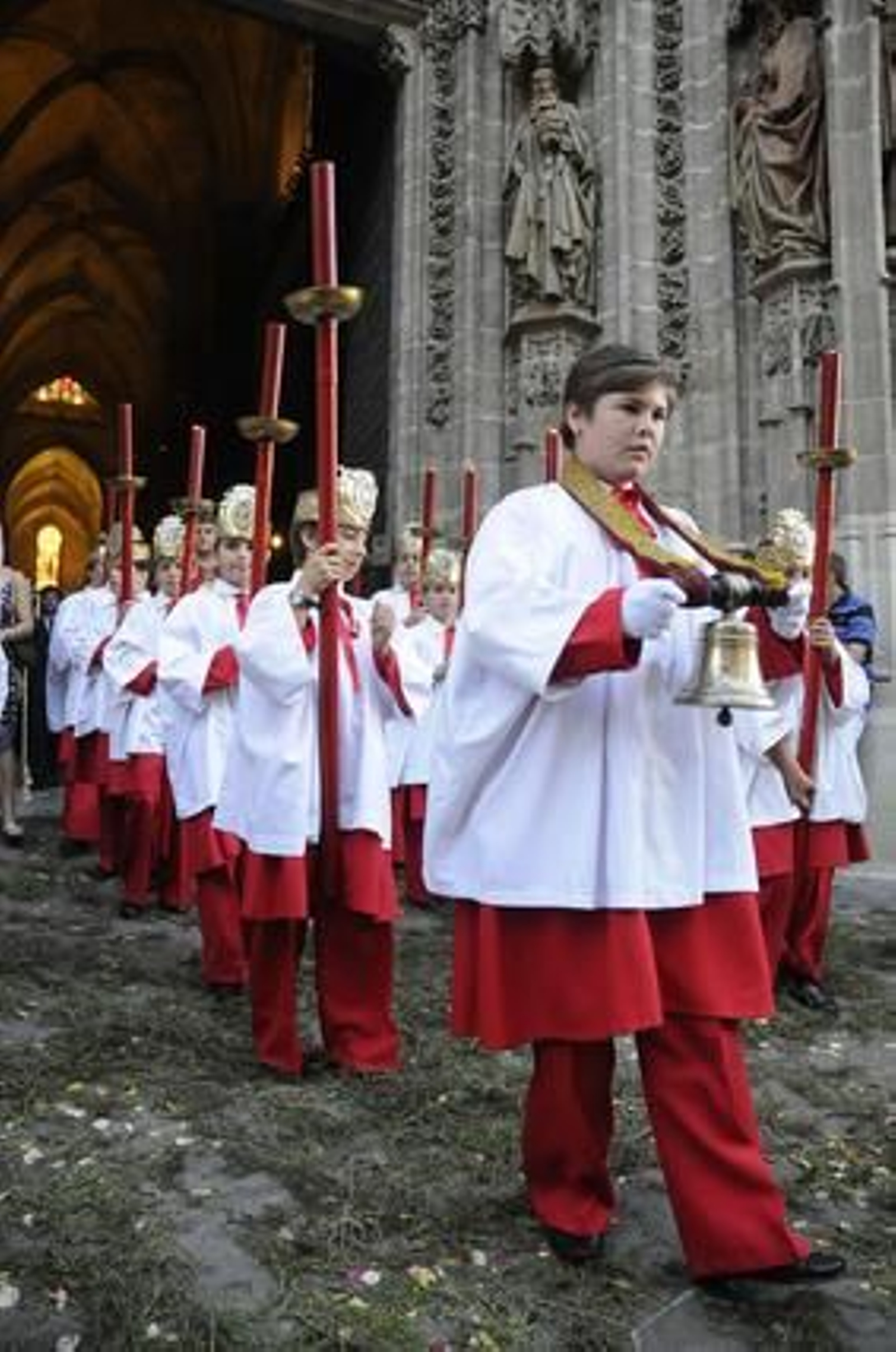 Numerosos monaguillos participaron del cortejo.

Foto: Juan Carlos Váquez