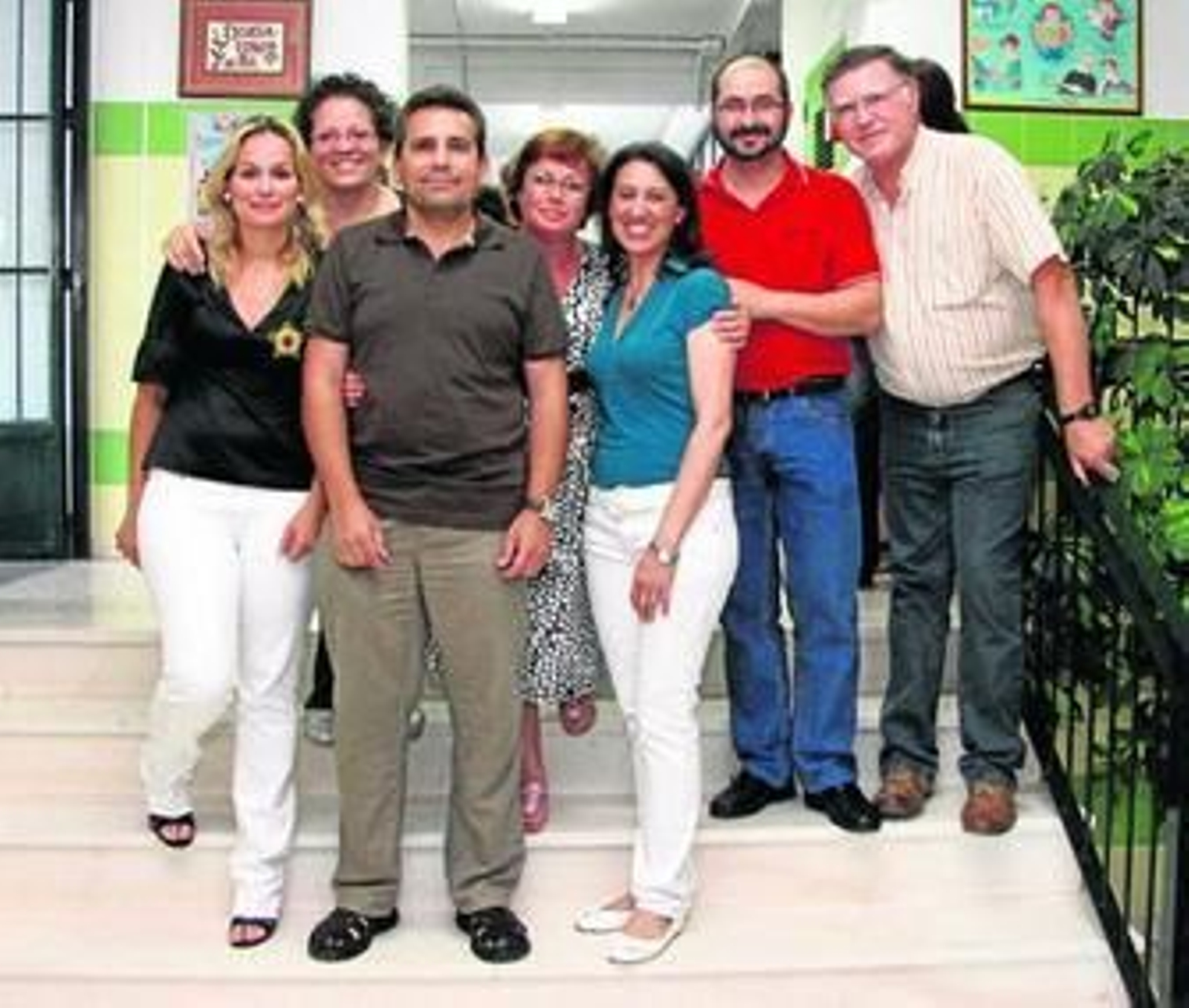 Personal docente del colegio de Educación Infantil y Primaria Reyes Católicos de Bollullos.