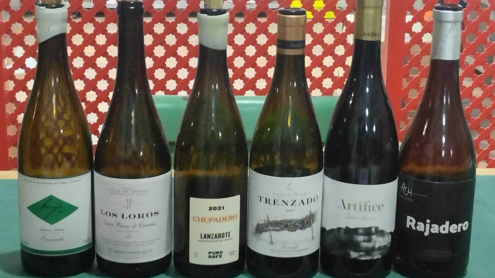 Estos fueron los vinos de las islas Canarias, protagonistas de la jornada.