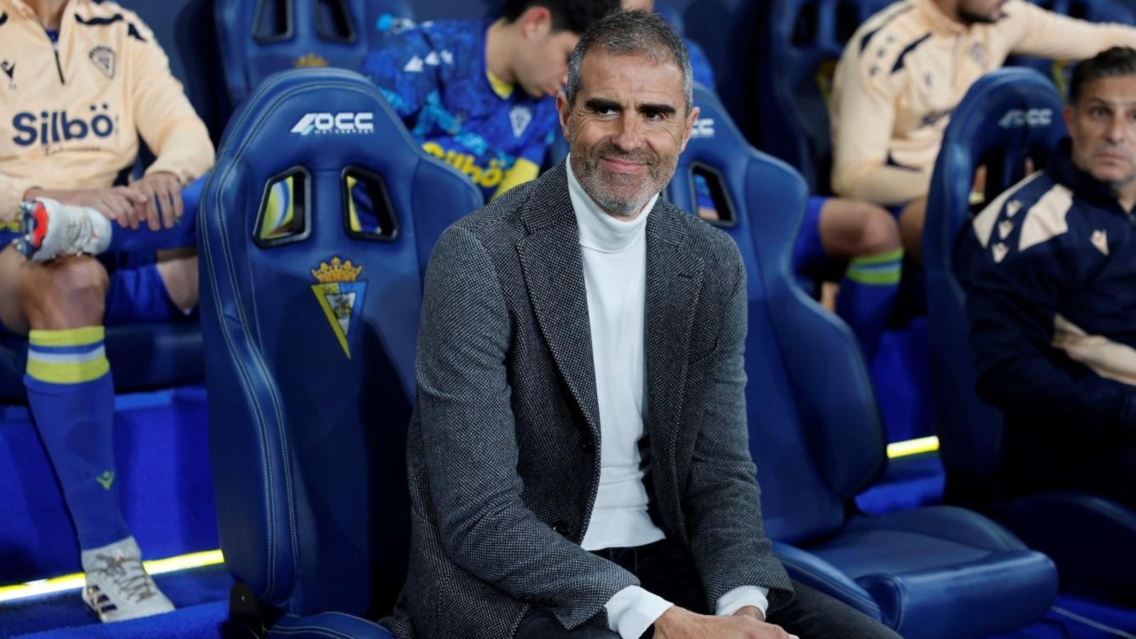 Gaizka Garitano, en su estreno en el Nuevo Mirandilla.