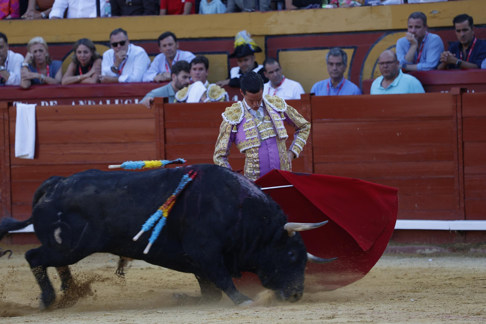 Fotos de Perera, Luque y Galván con toros de Fuente Ymbro en la primera corrida de la Feria de Algeciras 2025