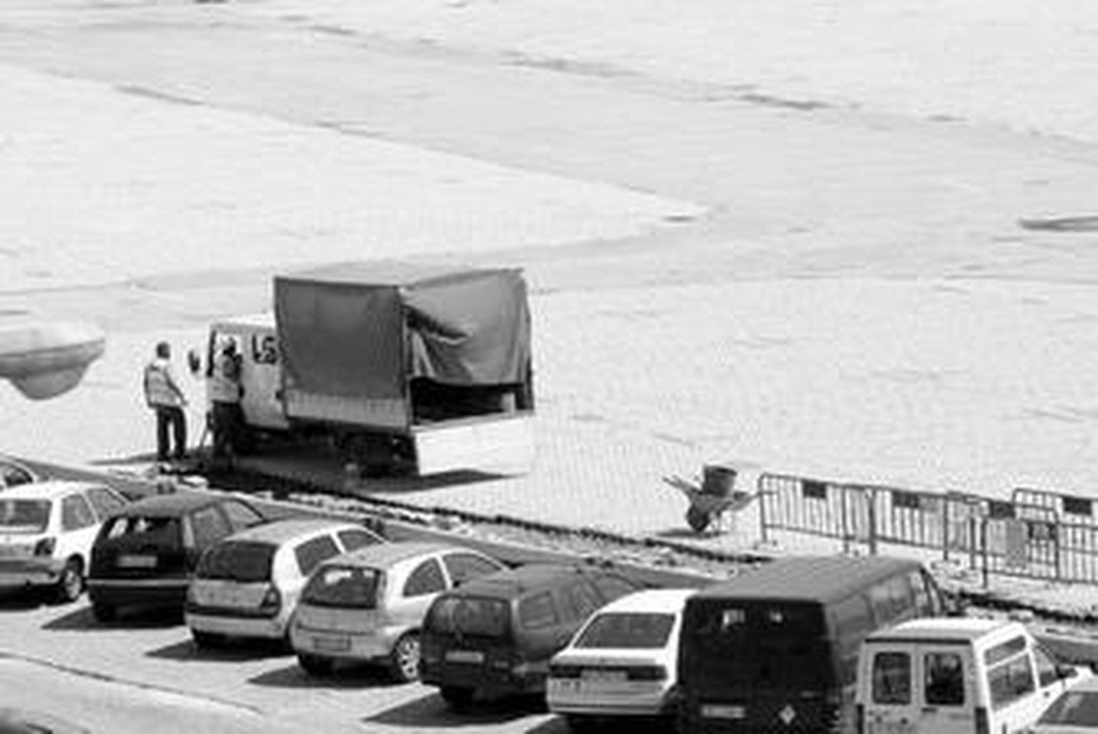 Imagen de la zanja abierta en el Llano Amarillo.