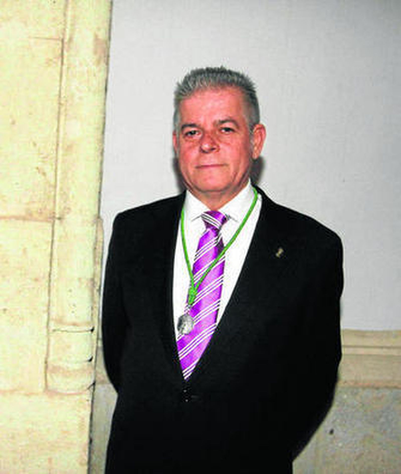 Elías García Amat, hermano mayor de la hermandad de la Virgen del Mar.