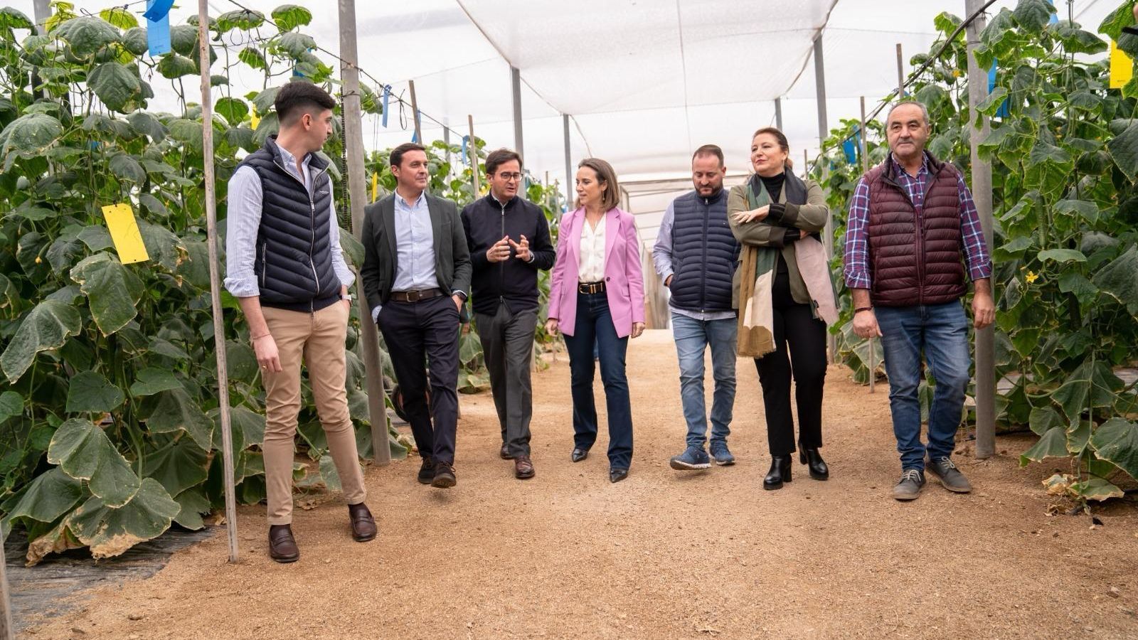 Cuca Gamarra realizó esta mañana un recorrido por ls