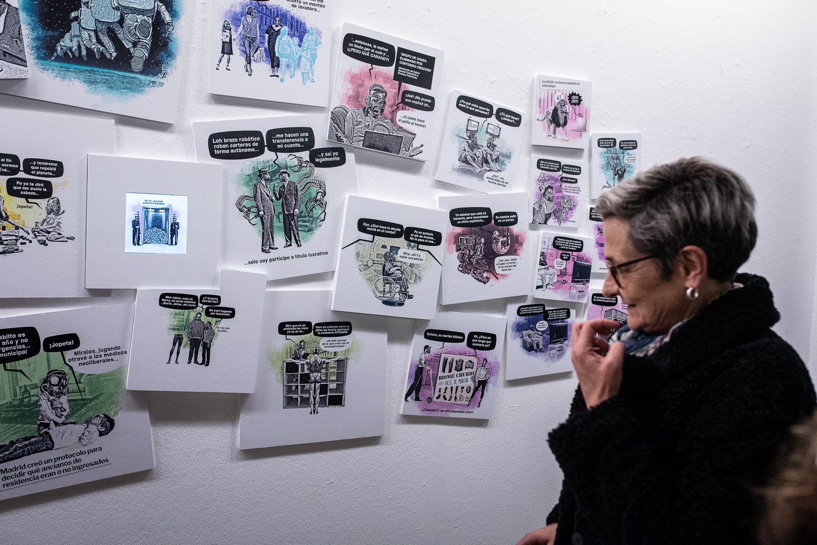 Imágenes de la inauguración de la muestra de Grafistas Onubenses