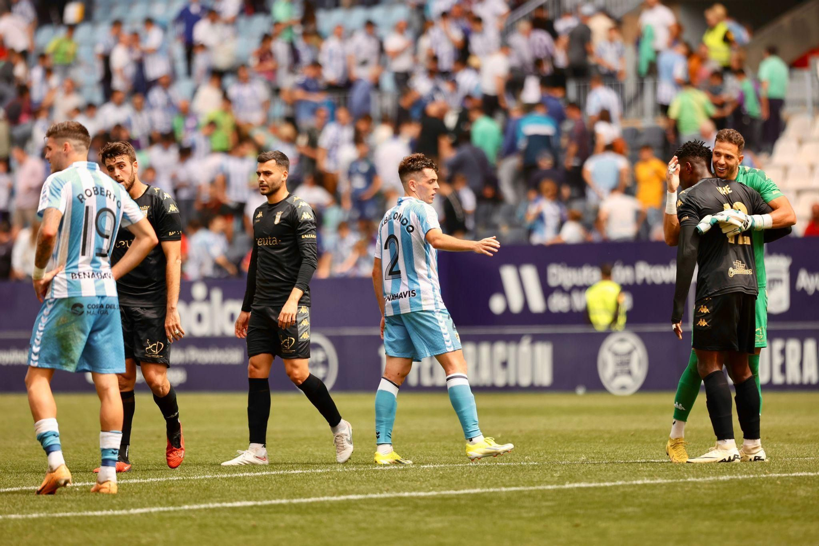 Málaga CF-AD Ceuta, en fotos