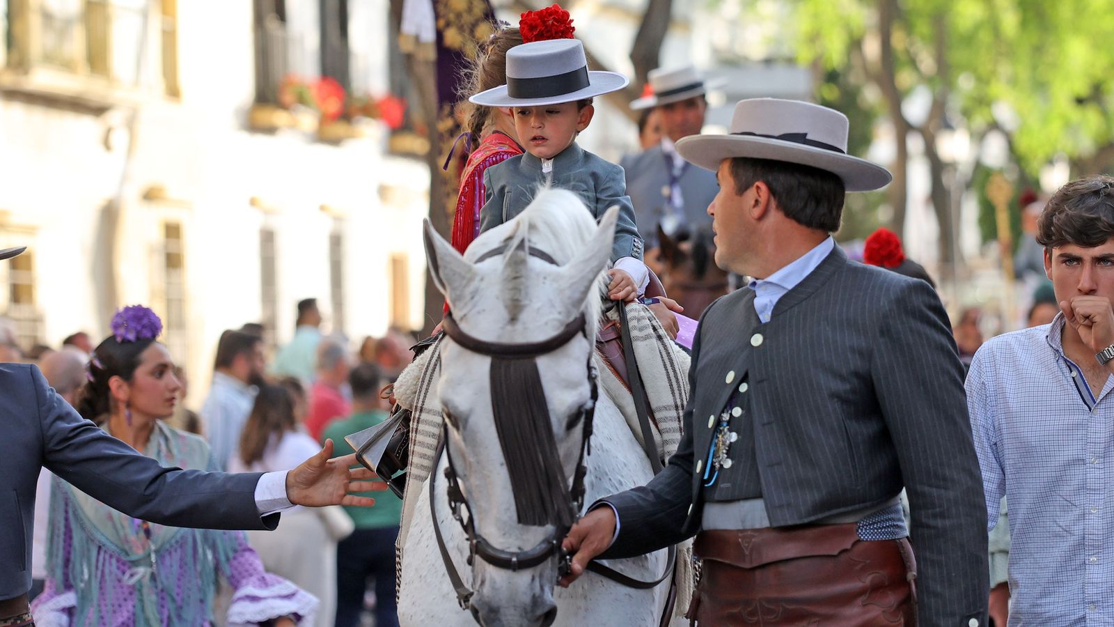 Llegada de la Hermandad del Rocío a Jerez