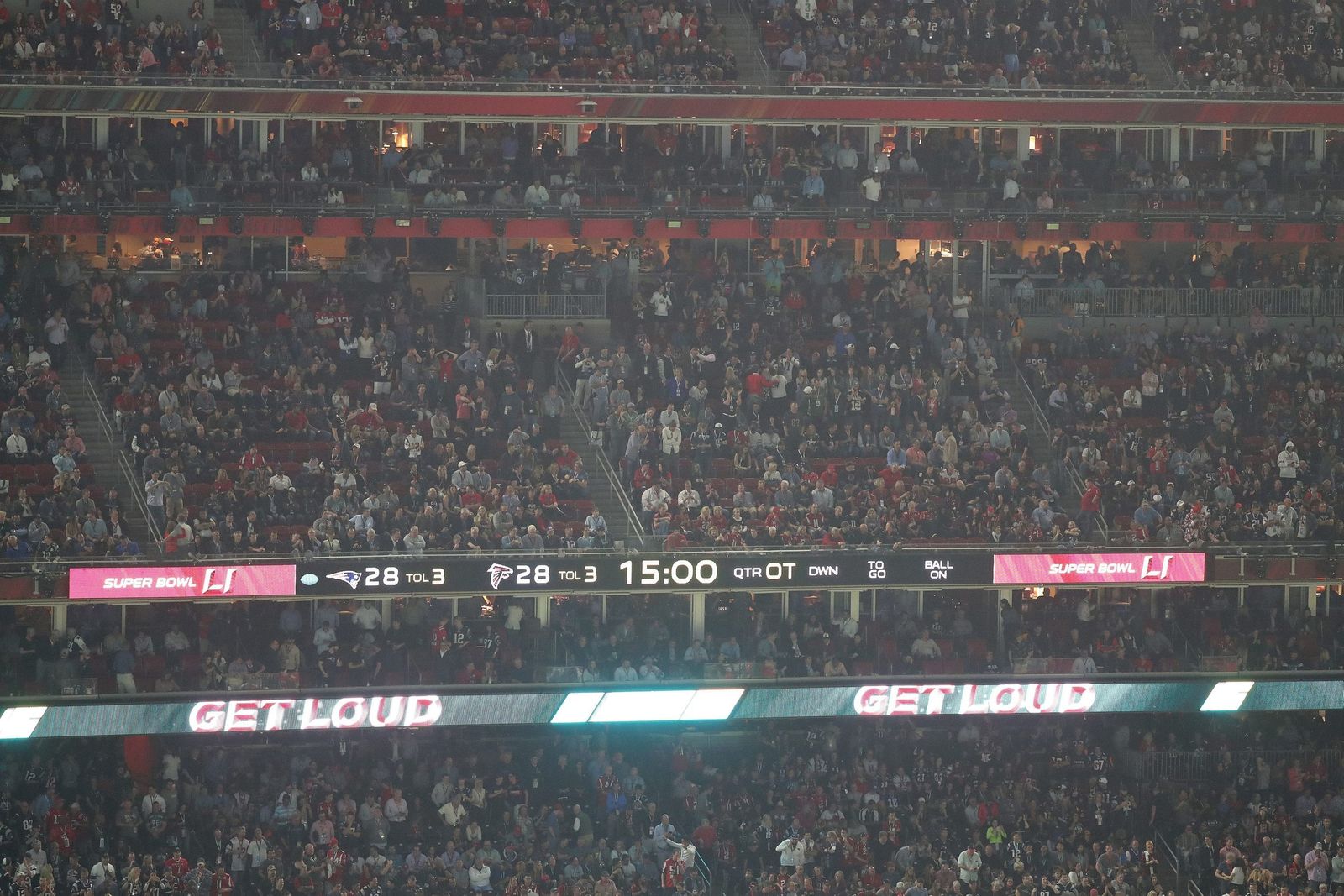 La final de la Super Bowl entre los Patriots y los Falcons