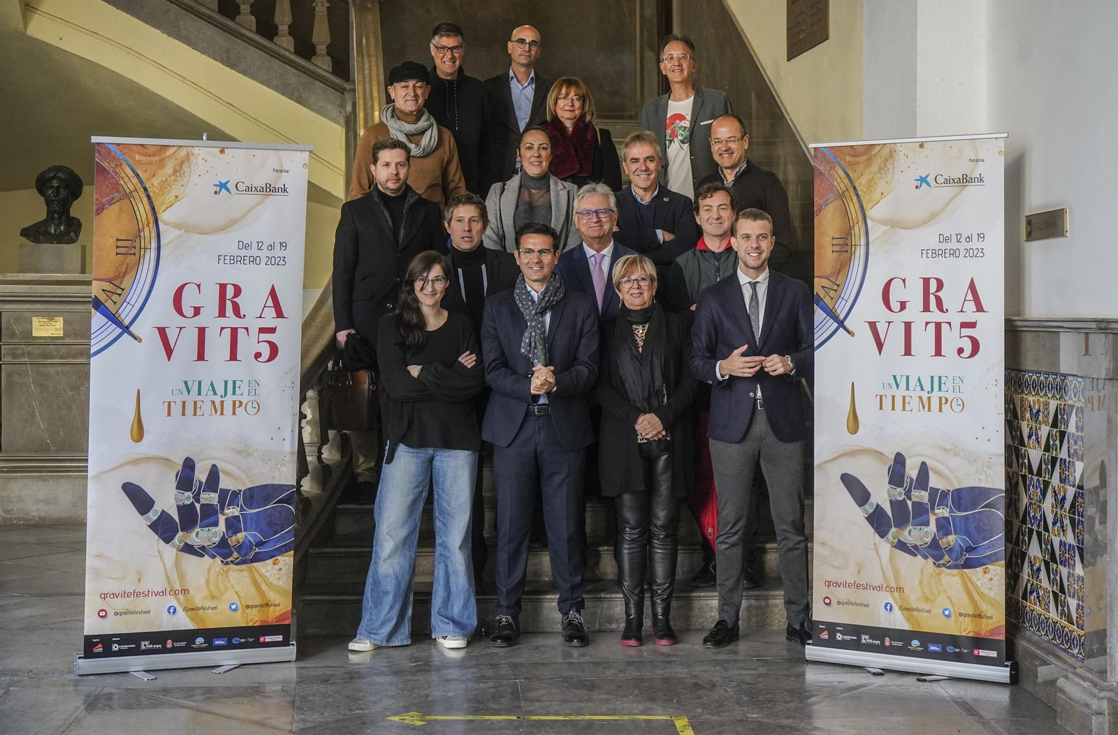 Foto de familia de la presentación de Gravite Festival.