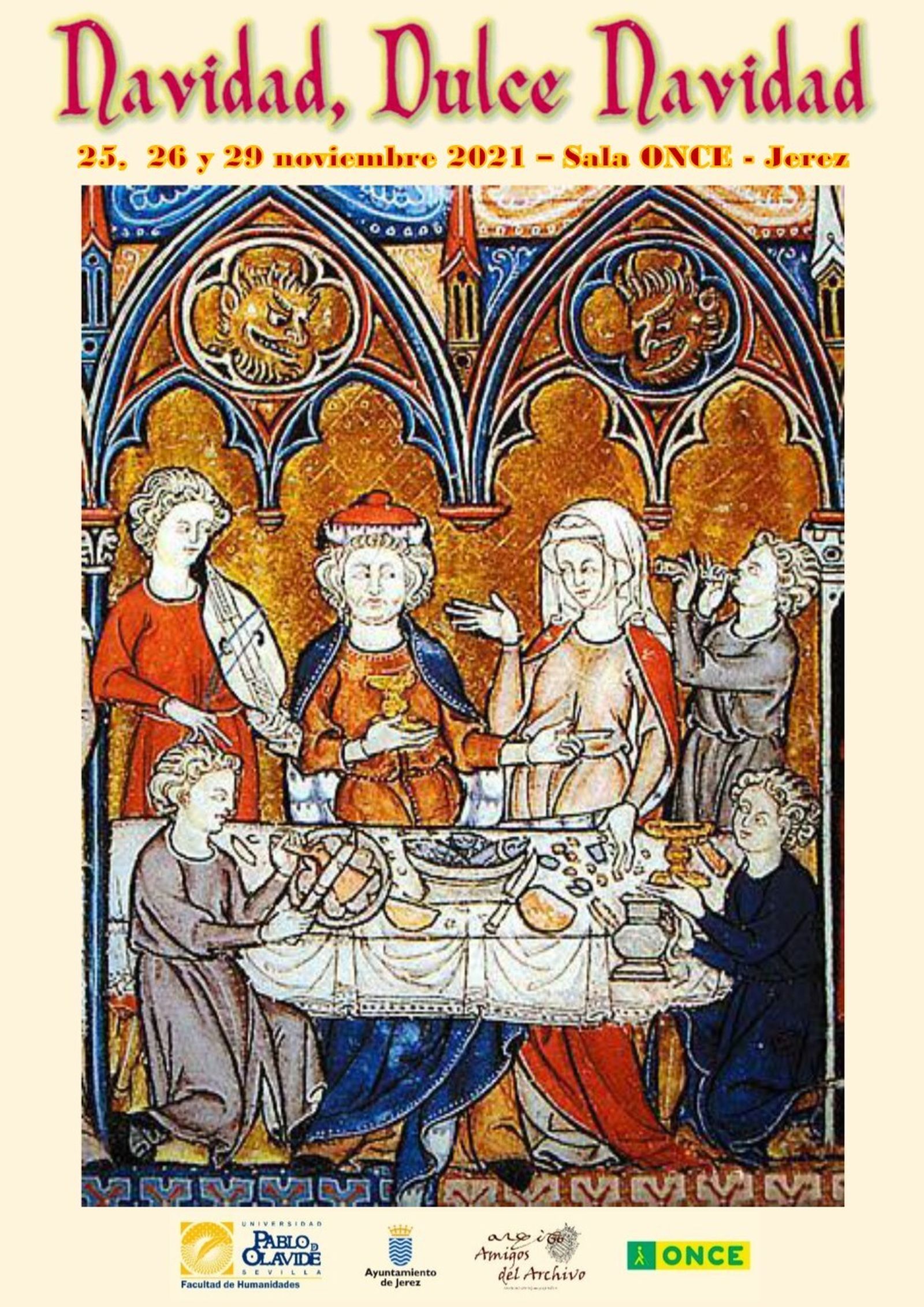 Detalle del cartel anunciador de las jornadas 'Navidad, dulce Navidad 2021'.