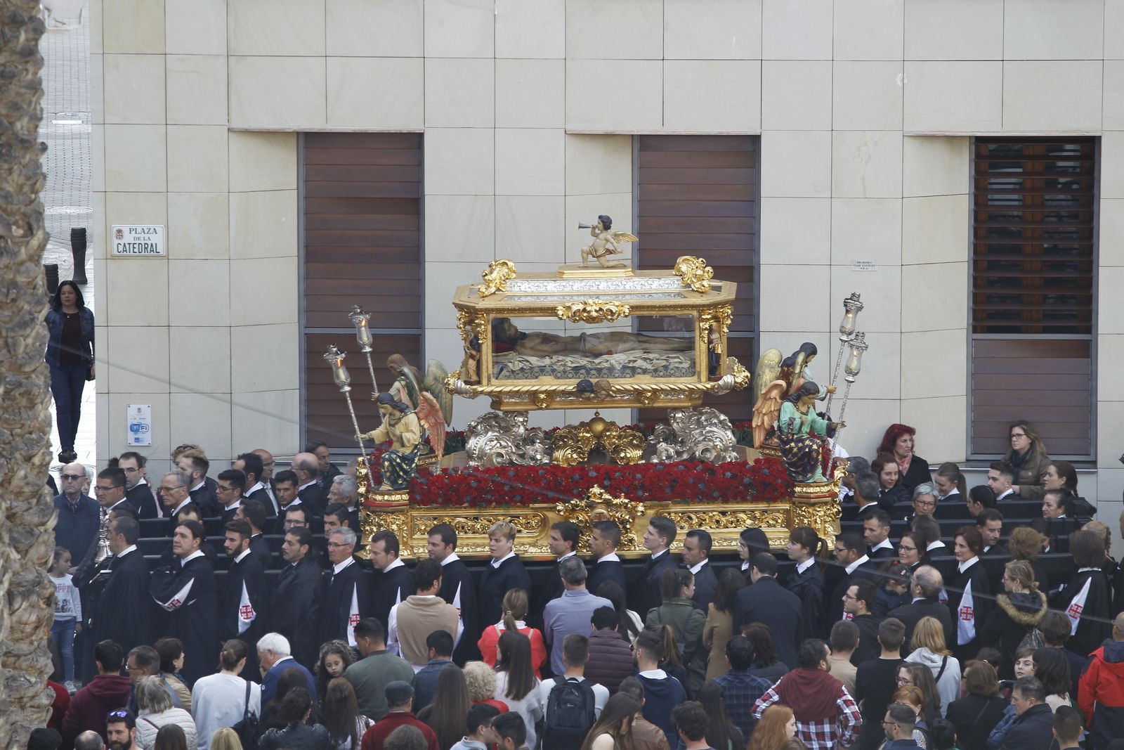 Imágenes de la Procesión del Entierro, Viernes Santo. Semana Santa Almería 2019