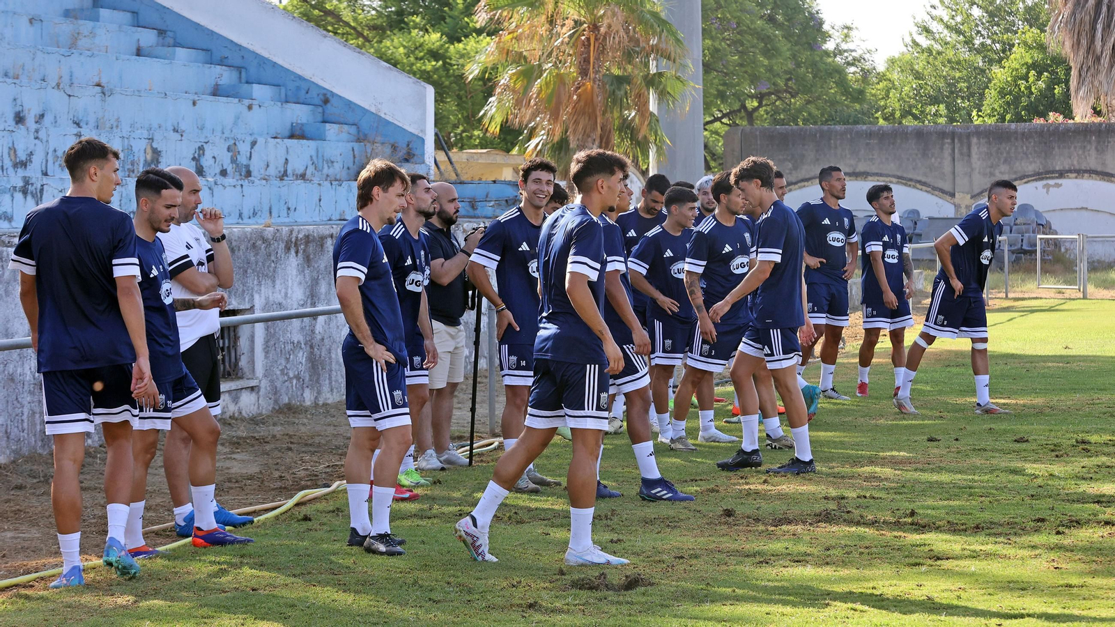 El césped del Pedro Garrido ya presentaba un mal aspecto a mediados de julio.