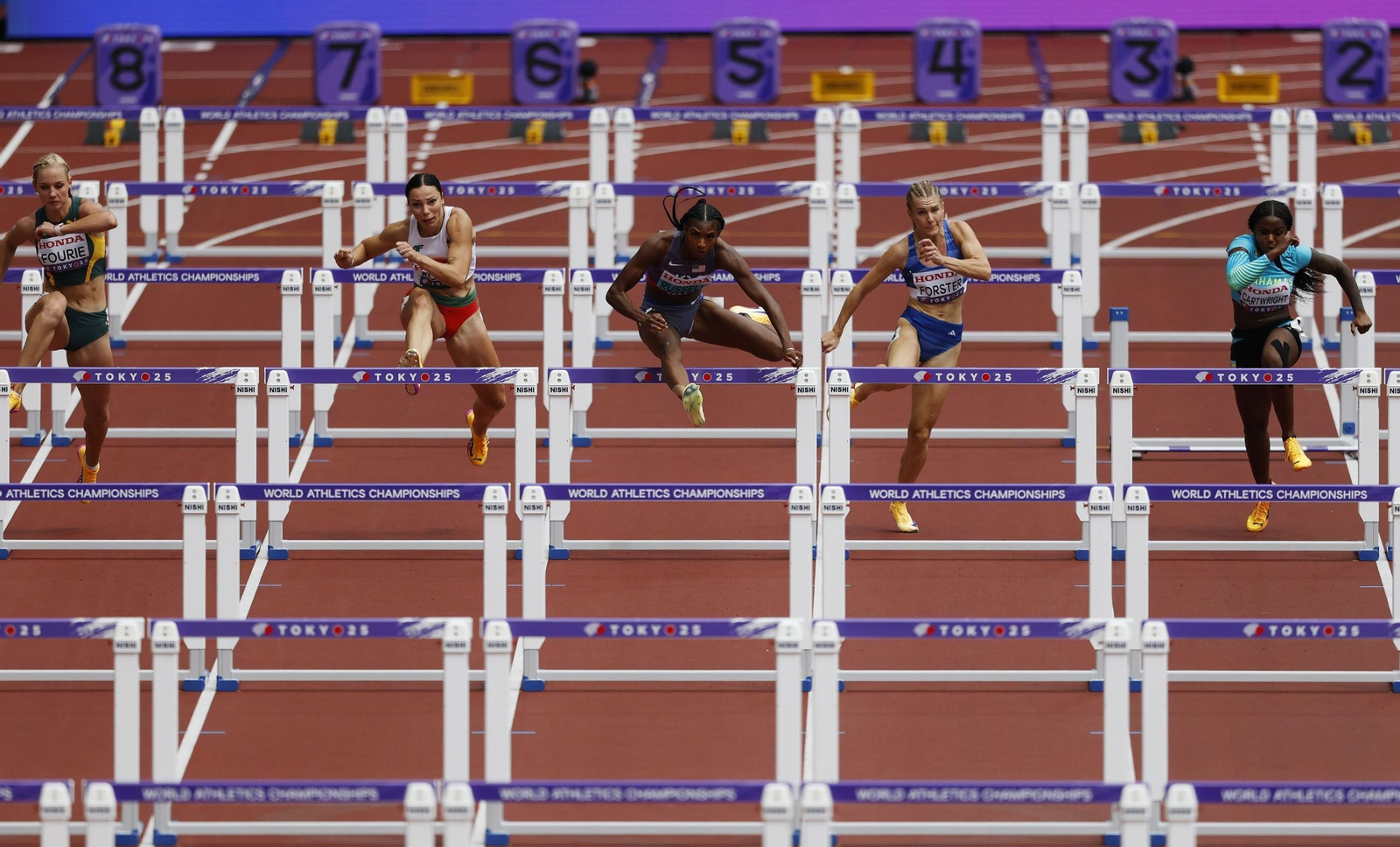 Las mejores imágenes del triunfo de Seville en 100 metros y del resto del Mundial de atletismo