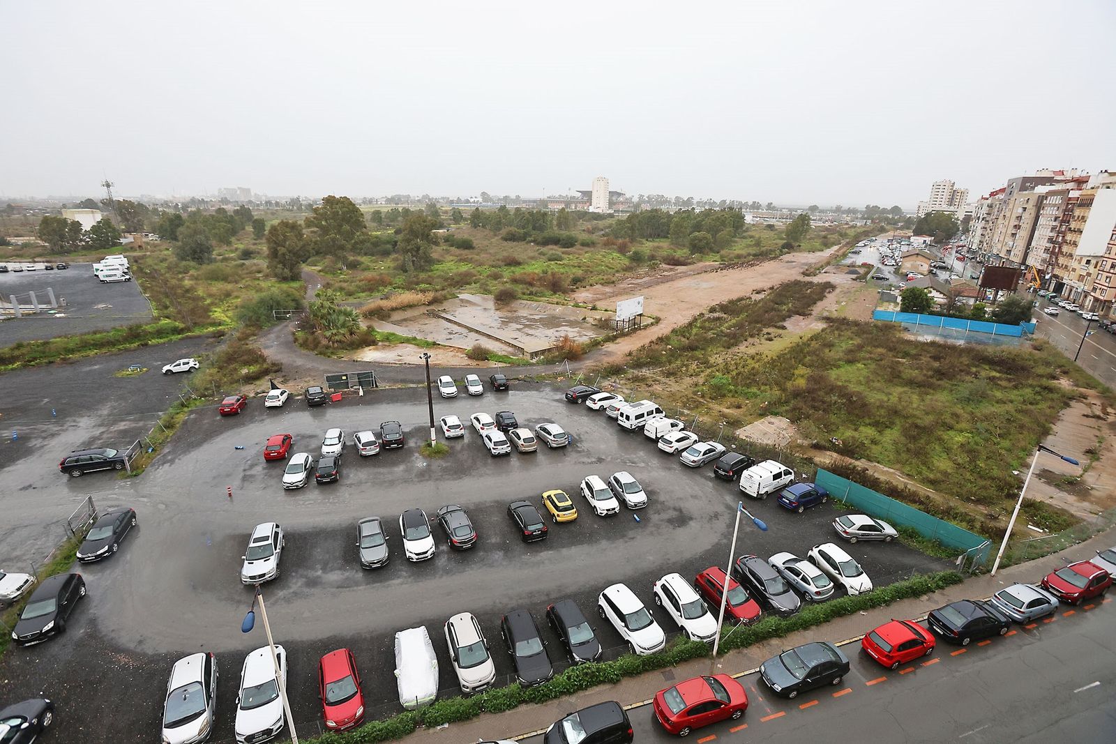 Parte de la superficie del Ensanche  Sur de Huelva.