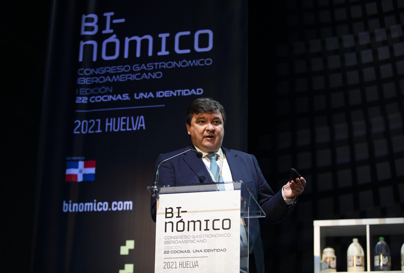 El alcalde de Huelva en la clausura del I Congreso Binómico.