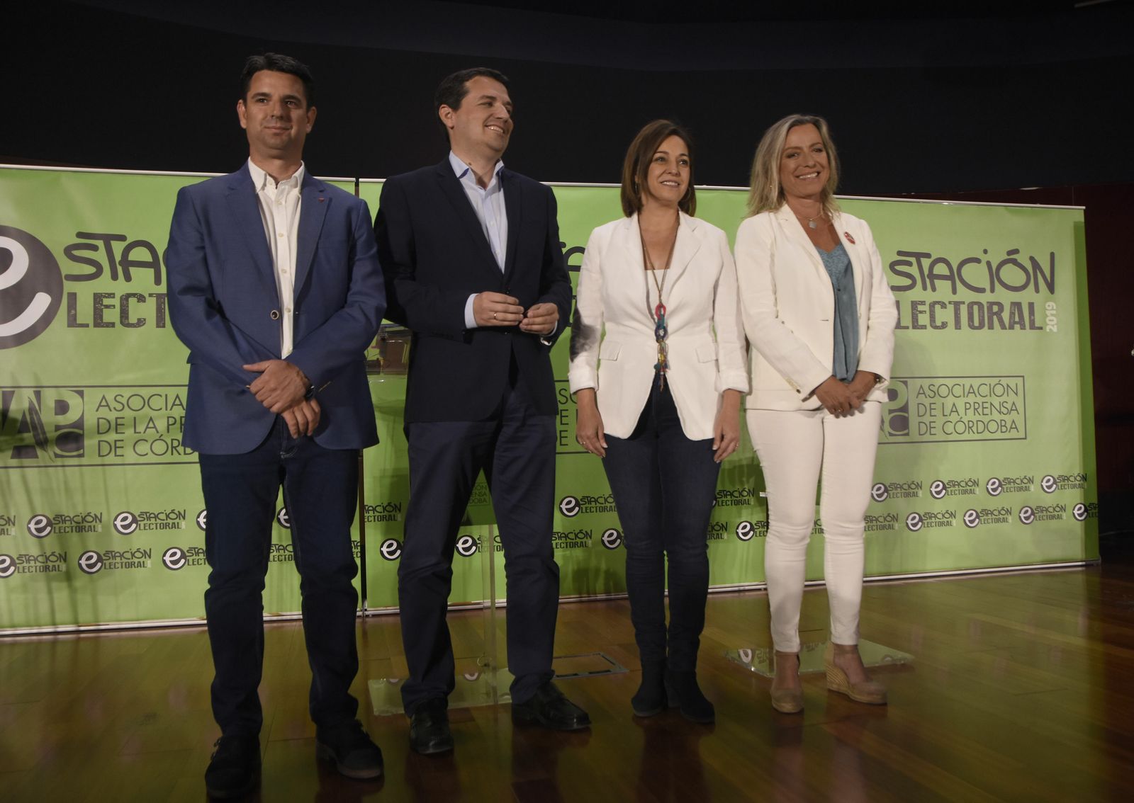 Pedro García, José María Bellido, Isabel Ambrosio e Isabel Albás