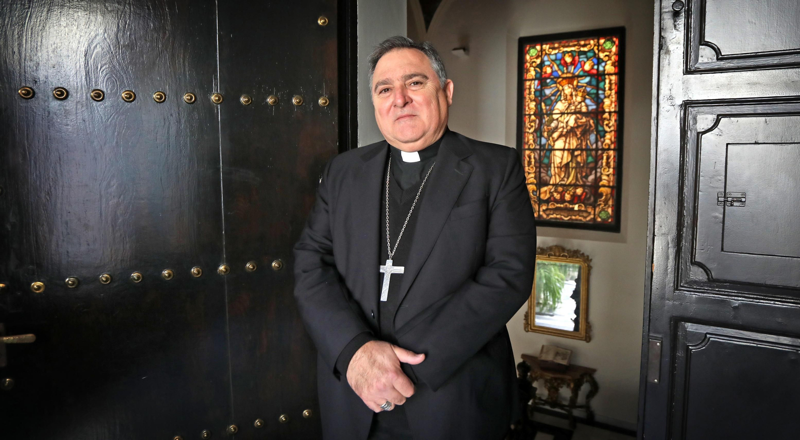 Monseñor Mazuelos Pérez recibió a este medio en la Casa de la Iglesia, lugar donde está la sede del obispado de Asidonia-Jerez.